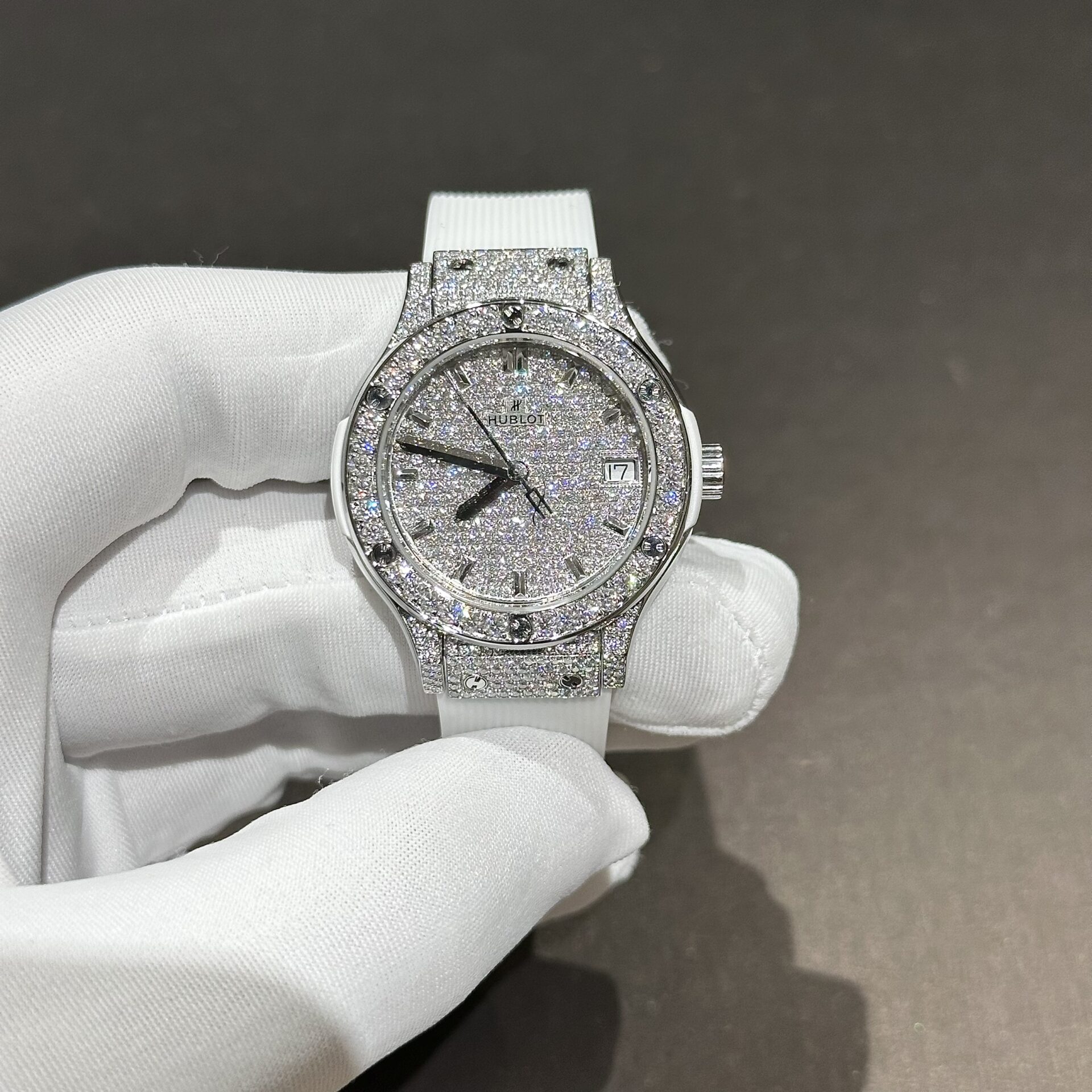 Hublot Best Replica Watch Big Bang Sang Bleu II Gray Ceramic BBF 45mm