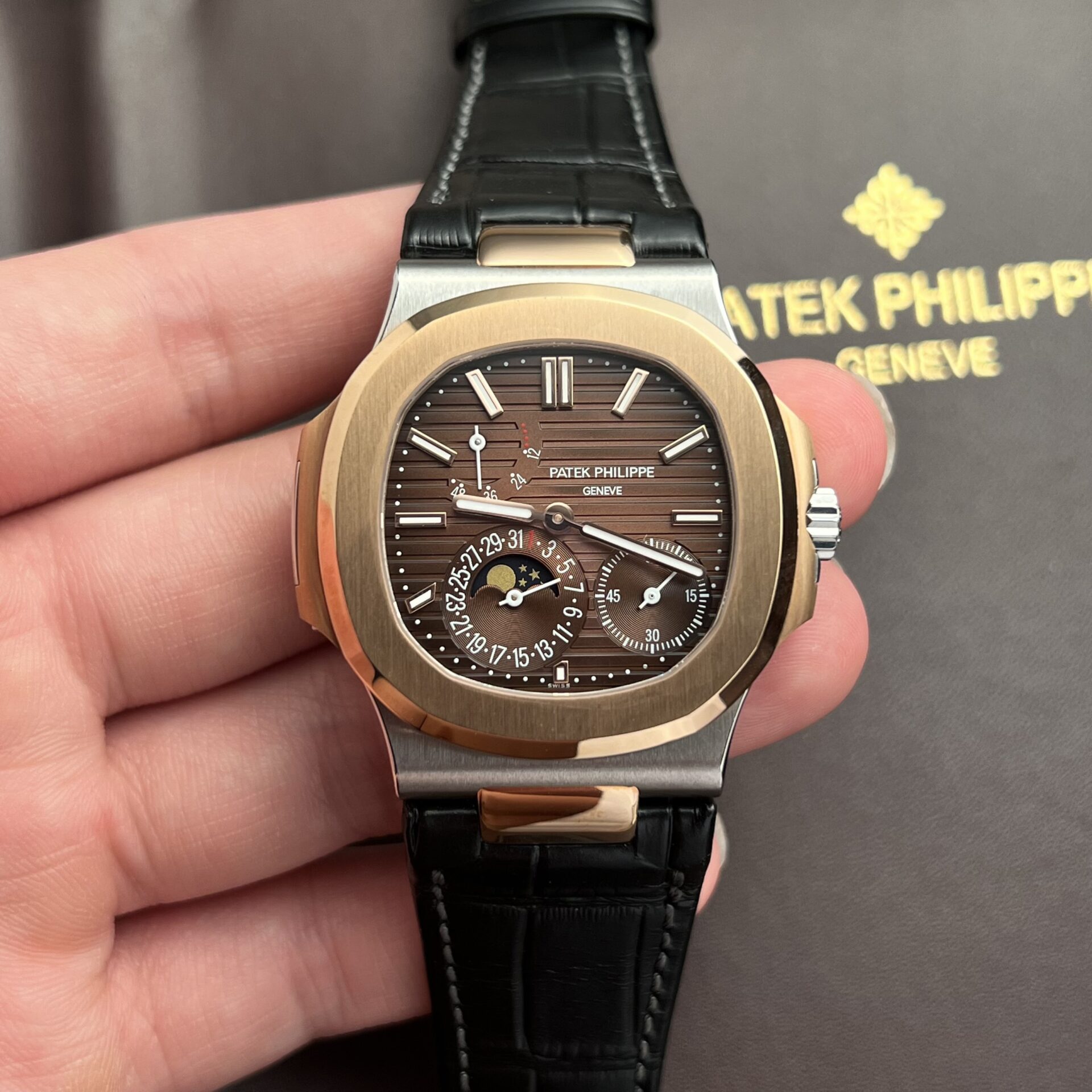 Patek Philippe Replica Watch Nautilus 5712R Rose Gold PPF Factory 40mm