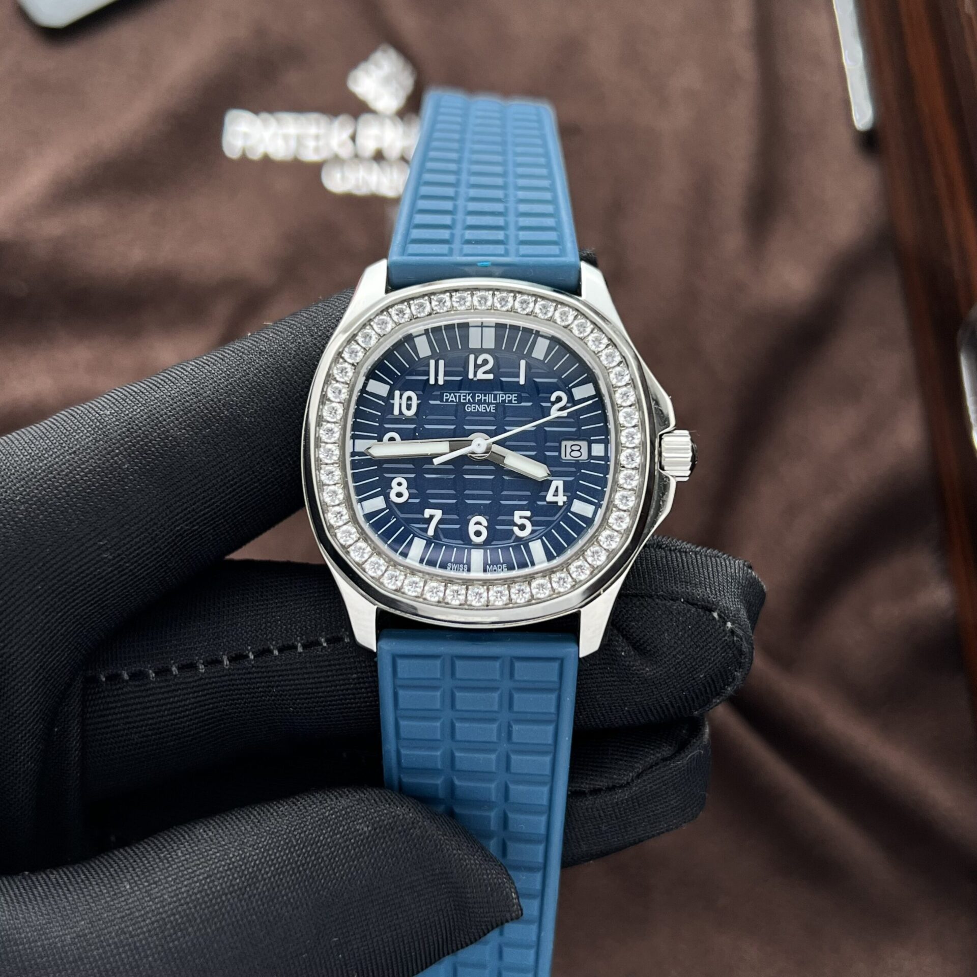 Patek Philippe Replica Watch Aquanaut 5167 Custom Moissanite Diamonds 3K Factory 40mm