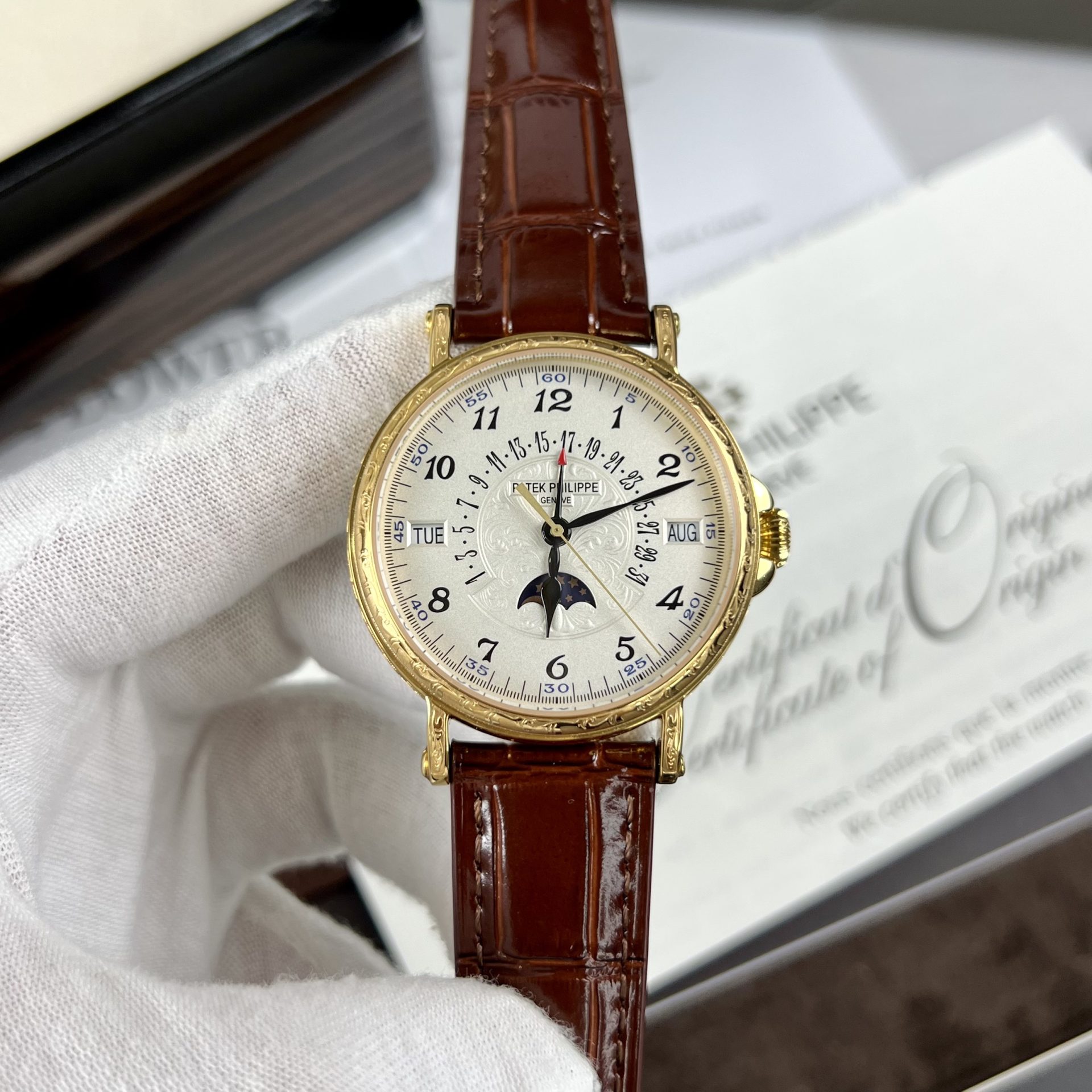 Patek Philippe Replica Watch Complications 5396G Dial Blue 38.5mm
