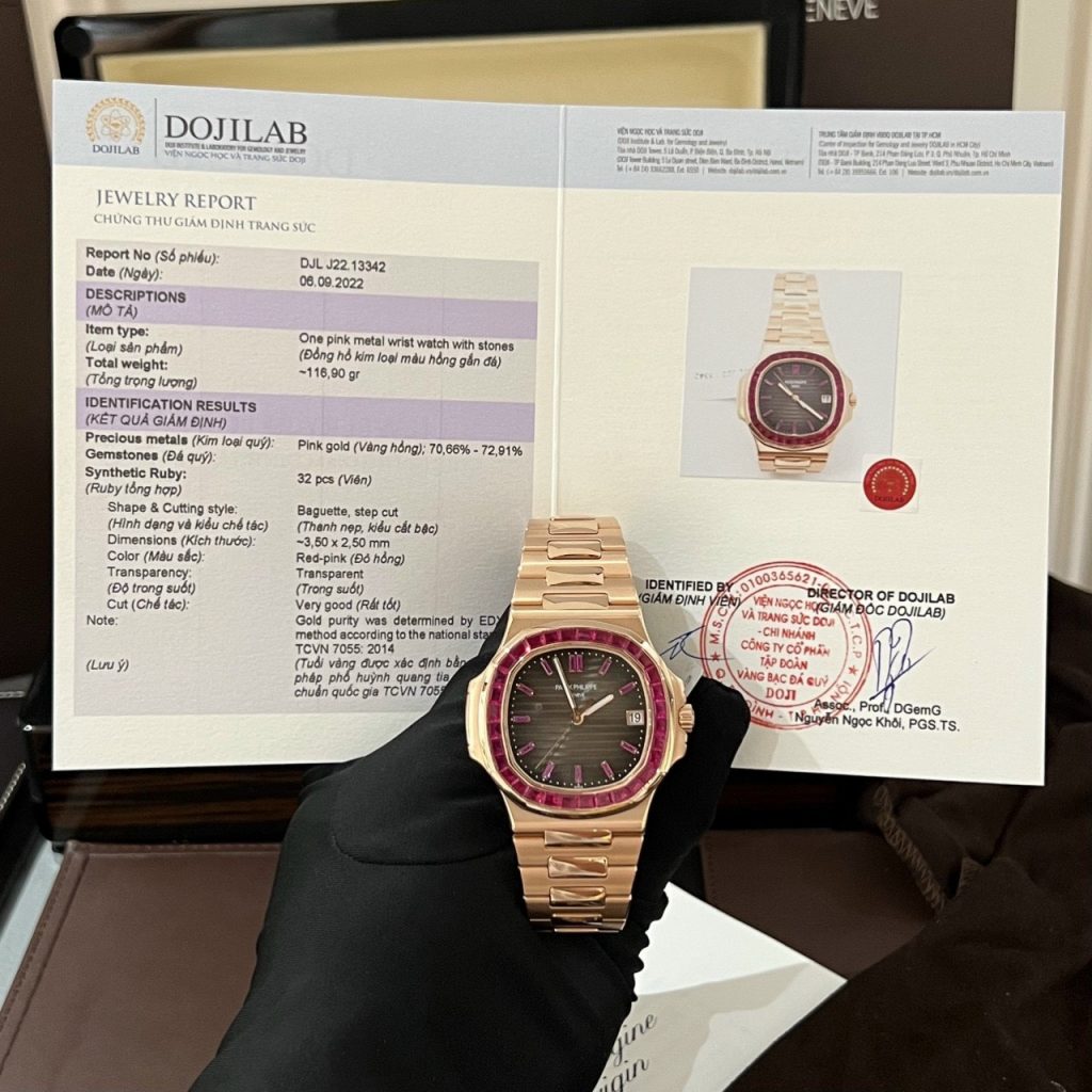 Patek Philippe Best Replica Watch Nautilus 5719 Gold Wrapped & Moissanite Diamonds Custom 40mm