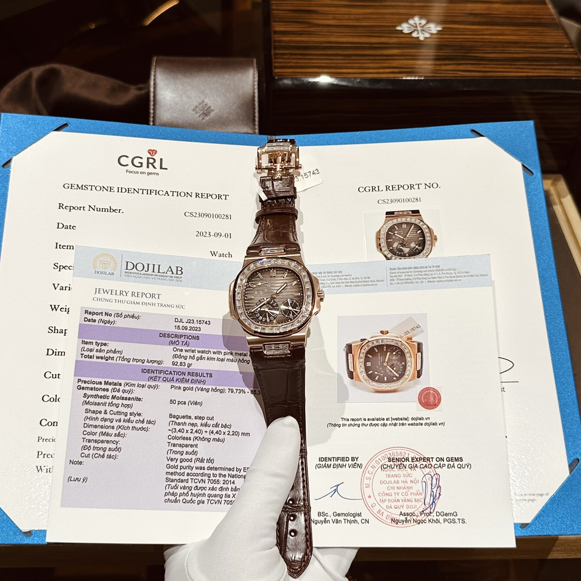 Patek Philippe Replica Watches Aquanaut 5168G Blue Rubber Strap GR Factory 42mm