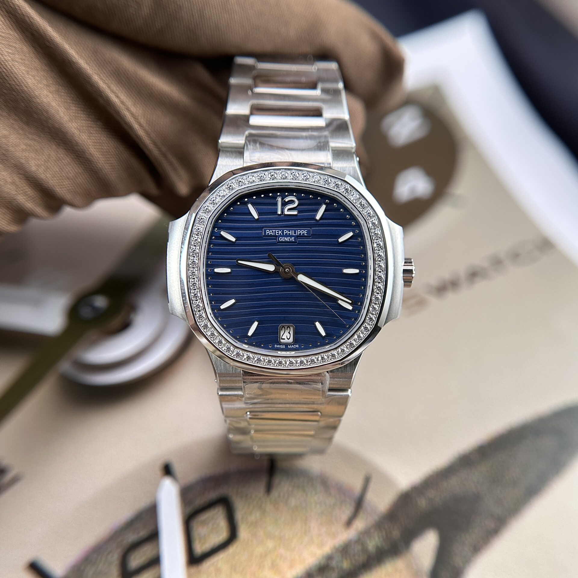 Patek Philippe Clone Watch Nautilus 7010 Womens White Dial 32mm