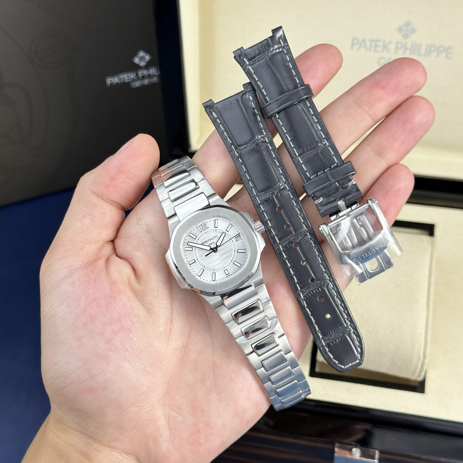 Patek Philippe Best Replica Watch Nautilus 5719 Custom CVD Diamond And White Gold 40mm