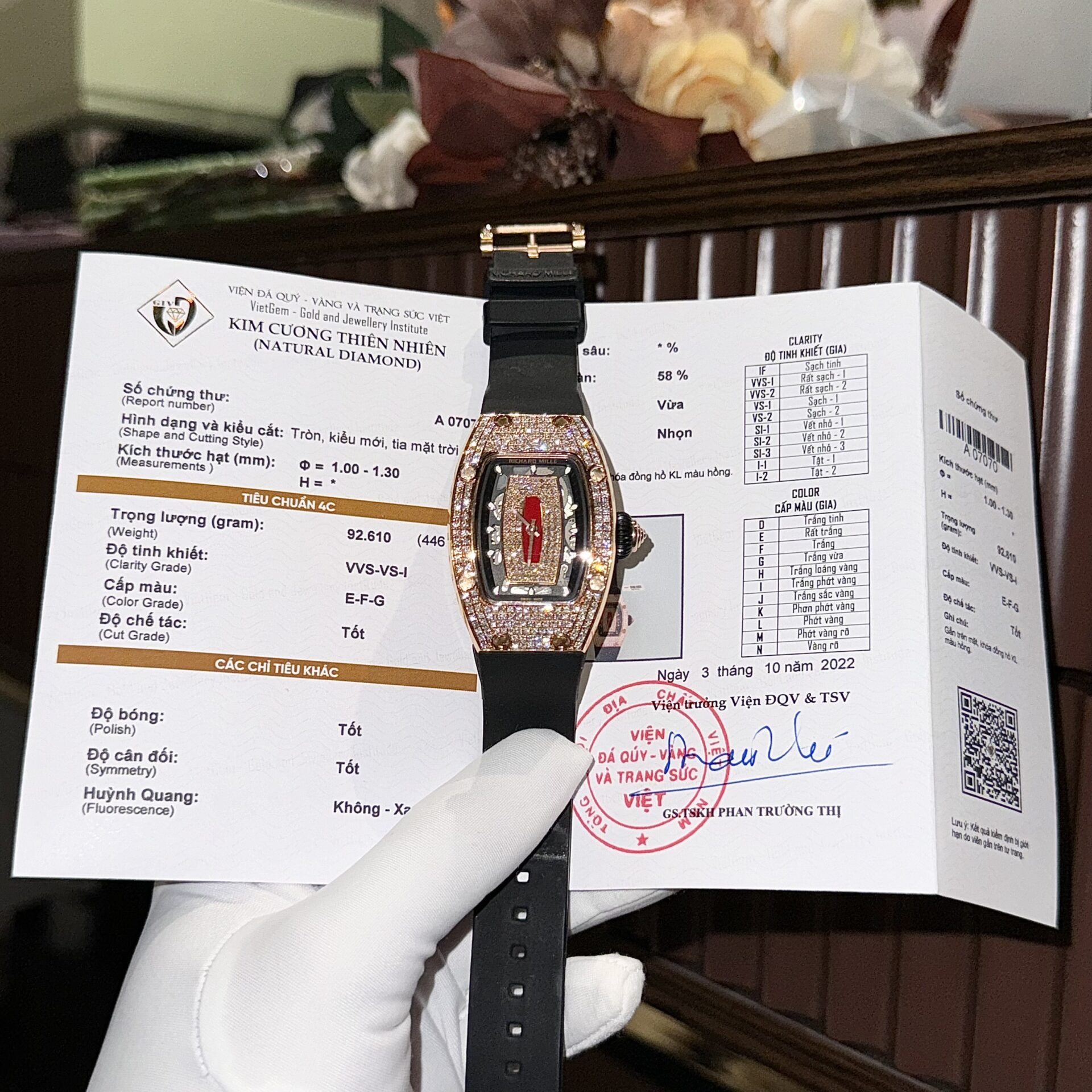 Richard Mille Replica Watch RM12-01 Tourbillon Sapphire Rubber Strap 44mm