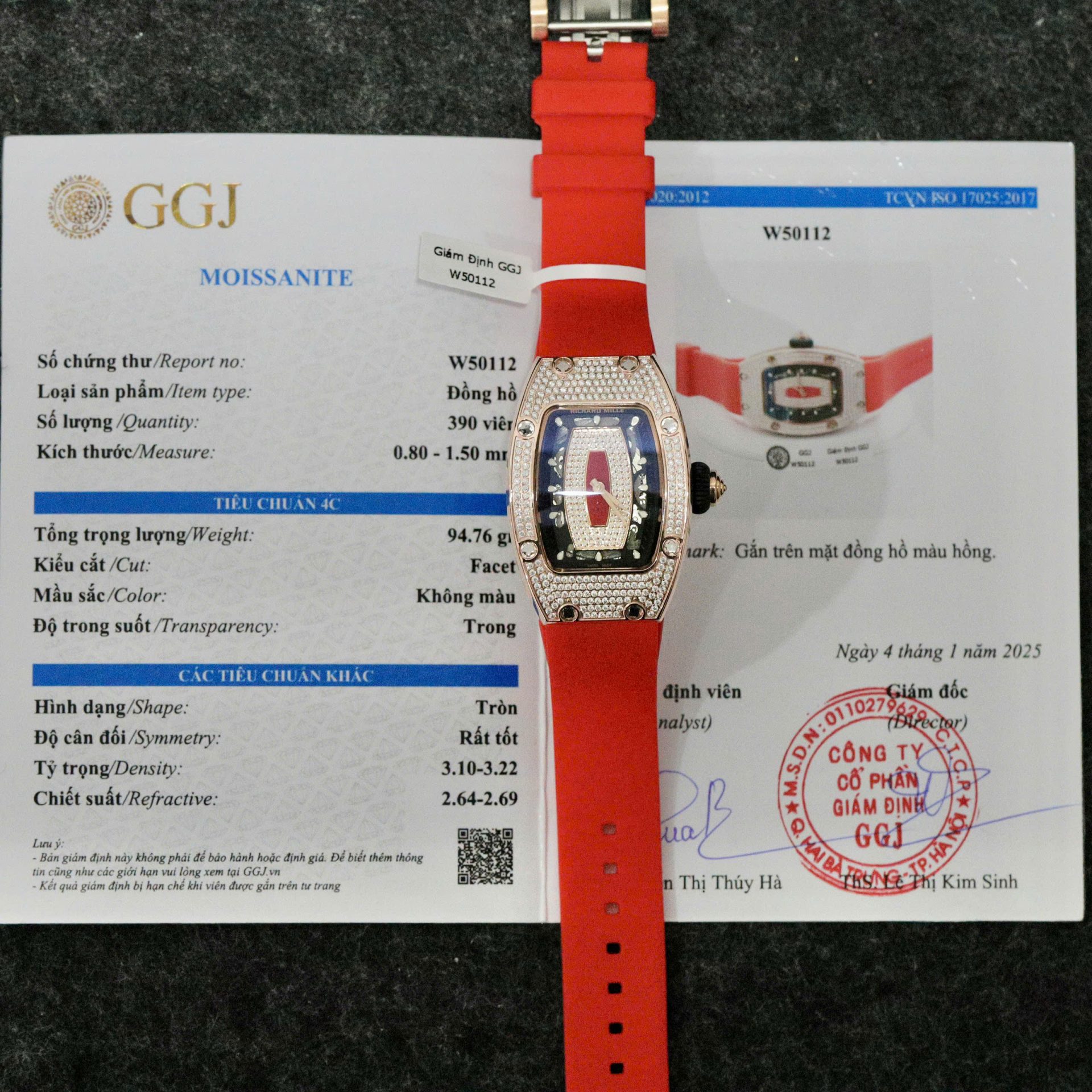 Richard Mille Replica Watch RM12-01 Tourbillon Sapphire Rubber Strap 44mm