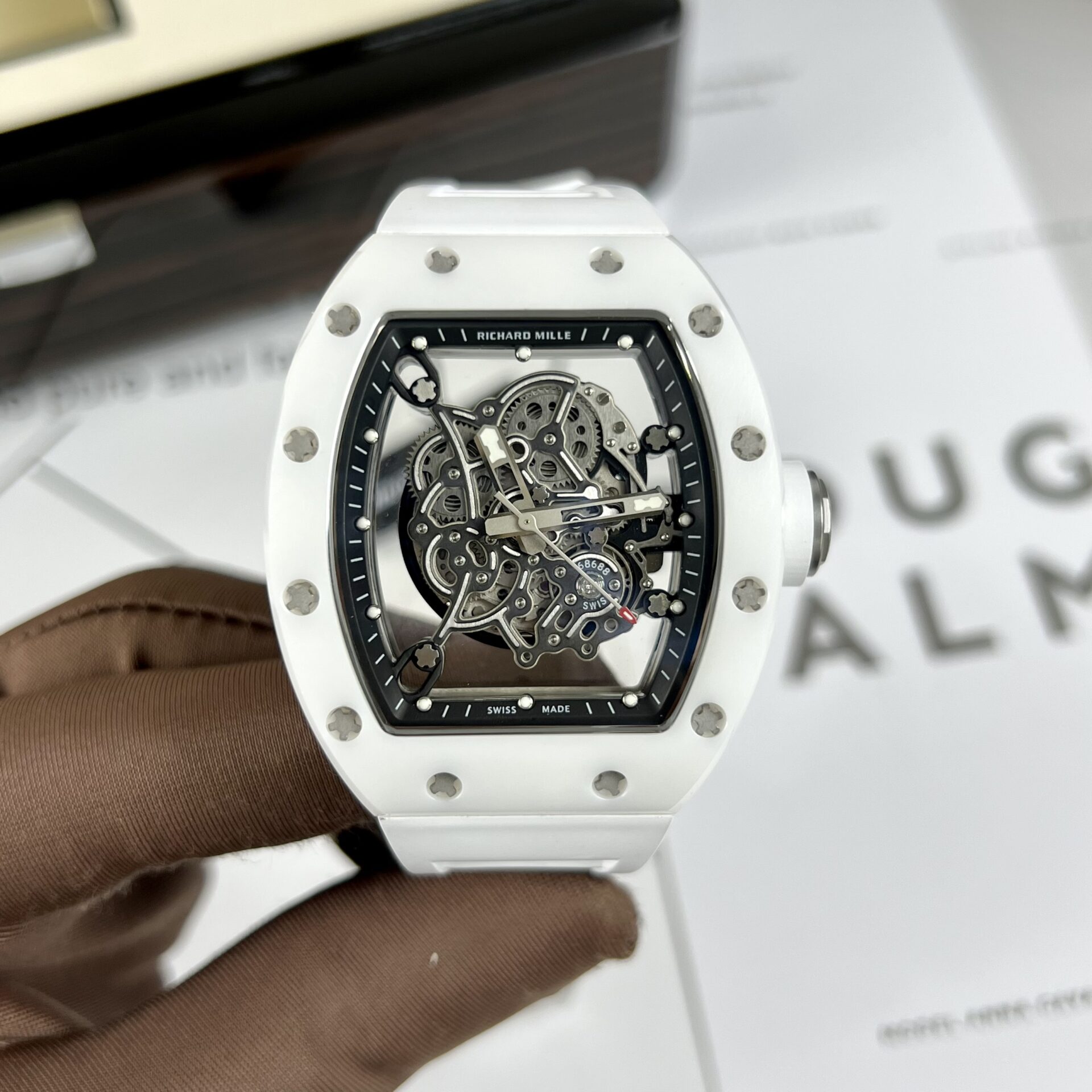 Richard Mille Best Replica Watches RM07 Black Ceramic 36mm