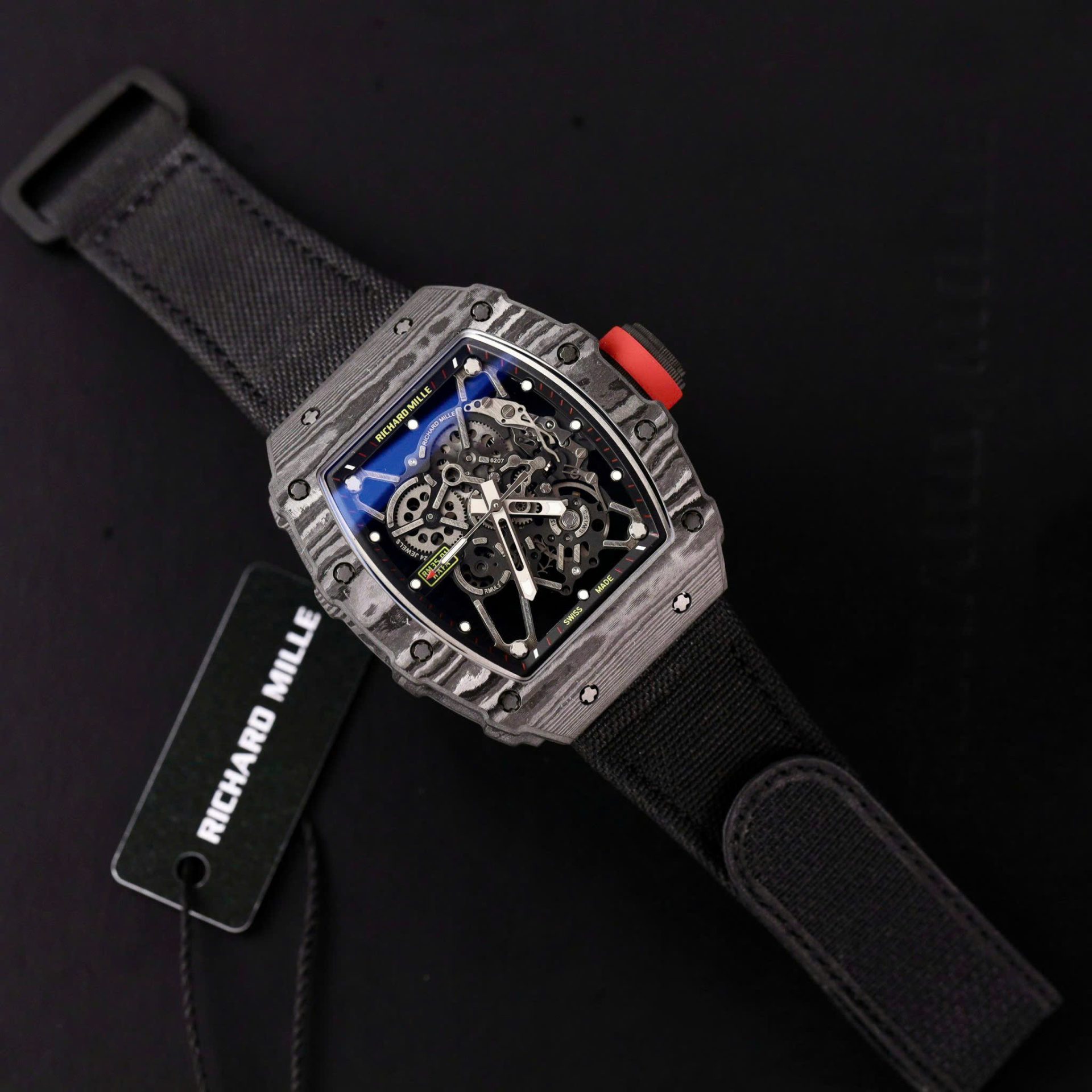 Richard Mille Replica Watch RM055 Bubba Watson Black Ceramic BBR Factory 45mm
