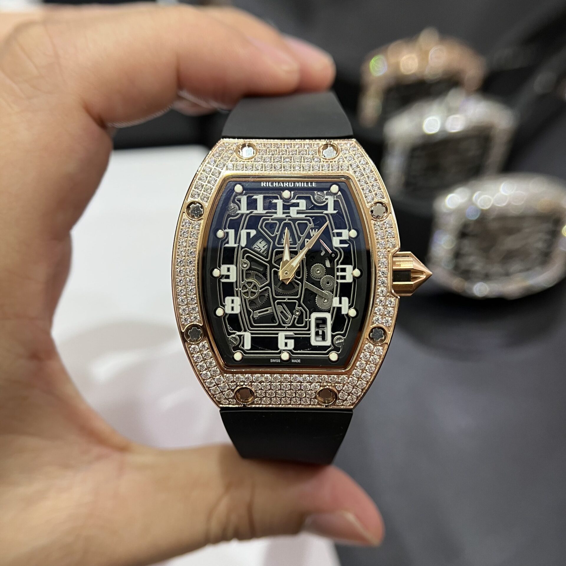 Richard Mille Best Replica Watches RM07 Black Ceramic 36mm