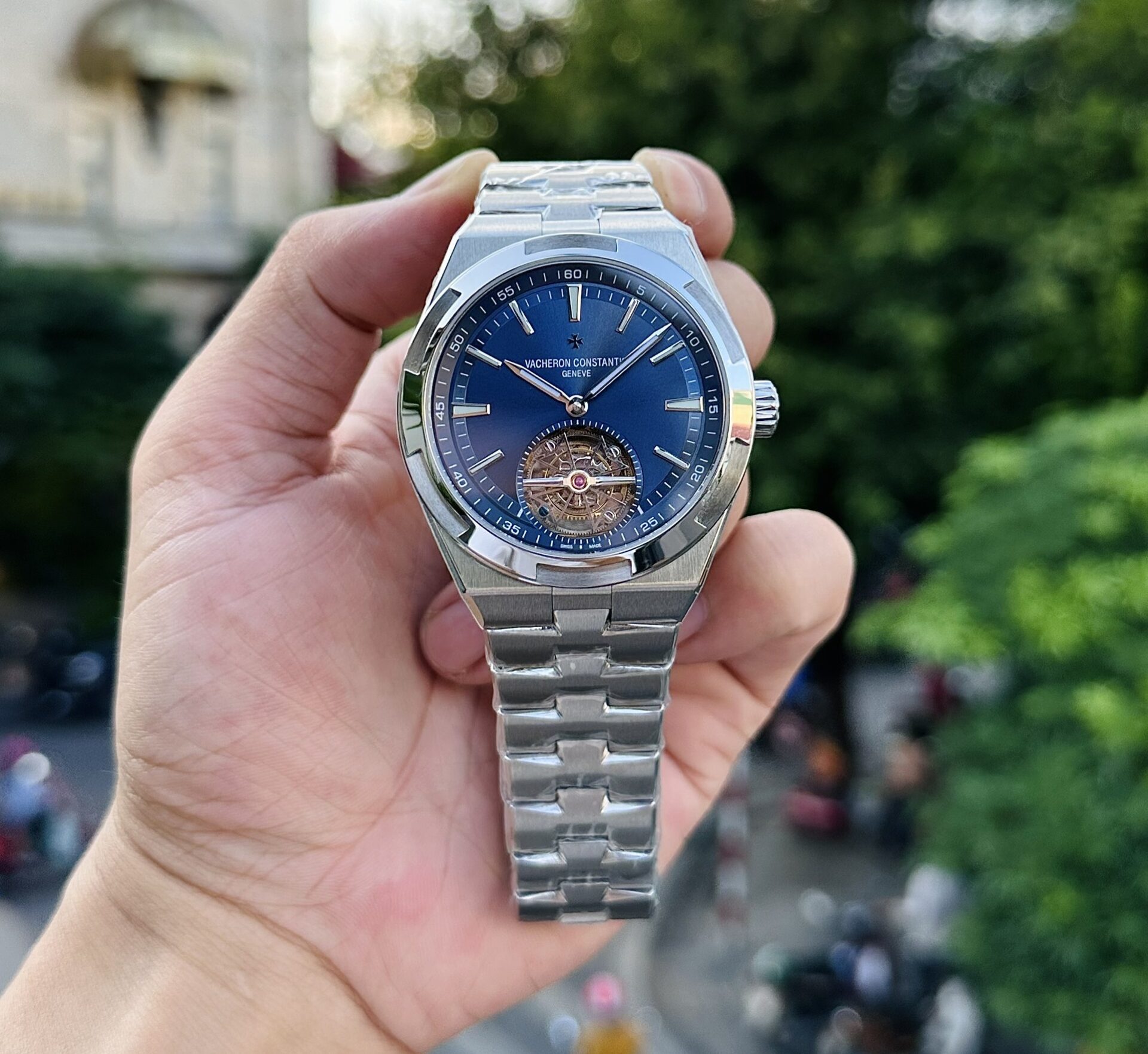 Vacheron Constantin Overseas 4500V Replica Watch Green Dial PPF Factory 41mm