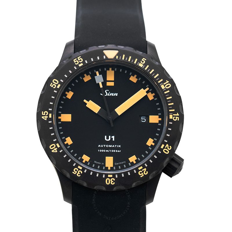 Sinn Diving Watches 1010.023-Silicone-LFC-BLK