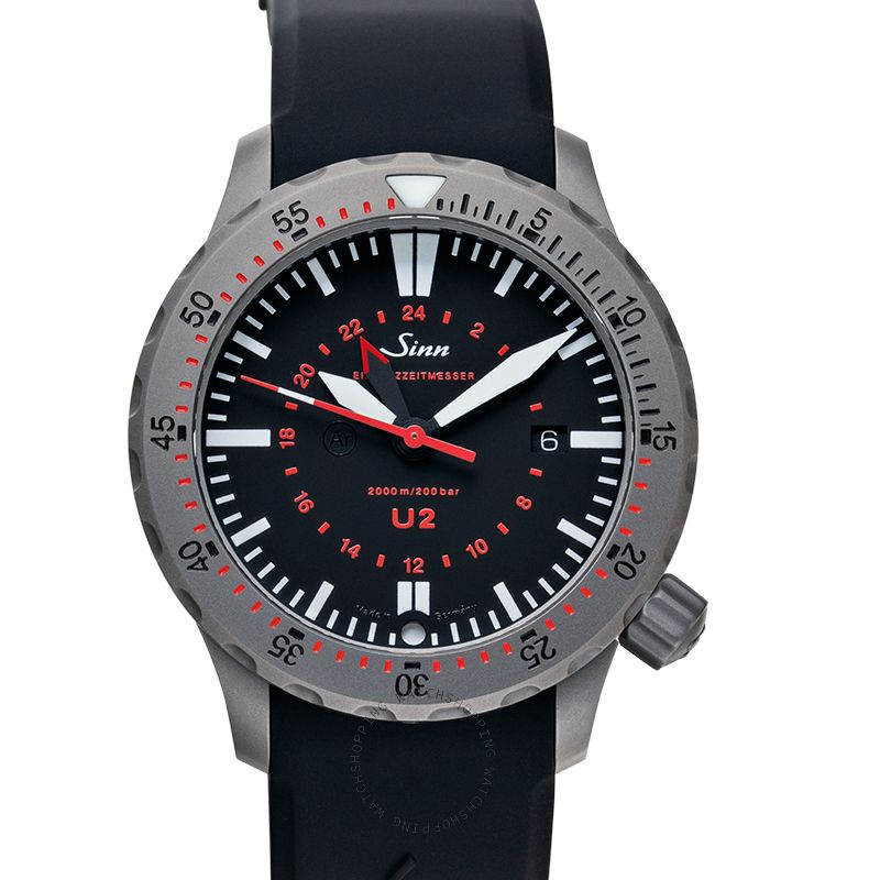 Sinn Diving Watches 1020.030-Silicone-LFC-Blk