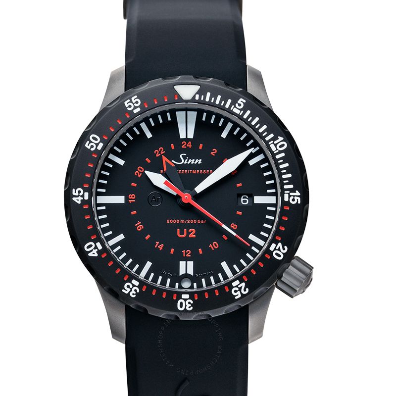 Sinn Diving Watches 1020.050-Silicone-LFC-Blk