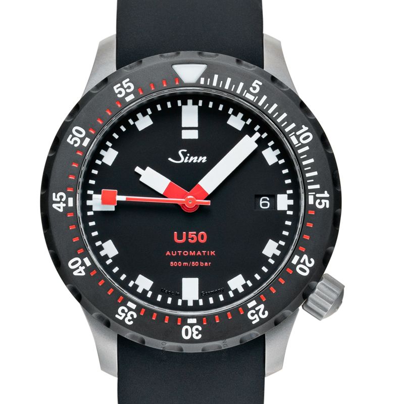 Sinn Diving Watches 1050.050-Silicone.BLKLarge