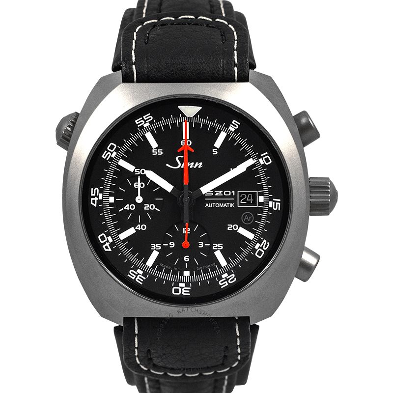 Sinn Instrument Chronographs 140.020-Leather-Cowhide-Blk-CSW