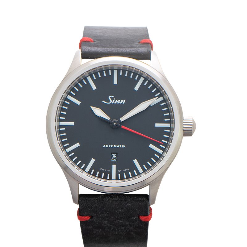 Sinn Instrument Chronographs 836.010-Leather-Cowhide-IVS-DSR-BLK