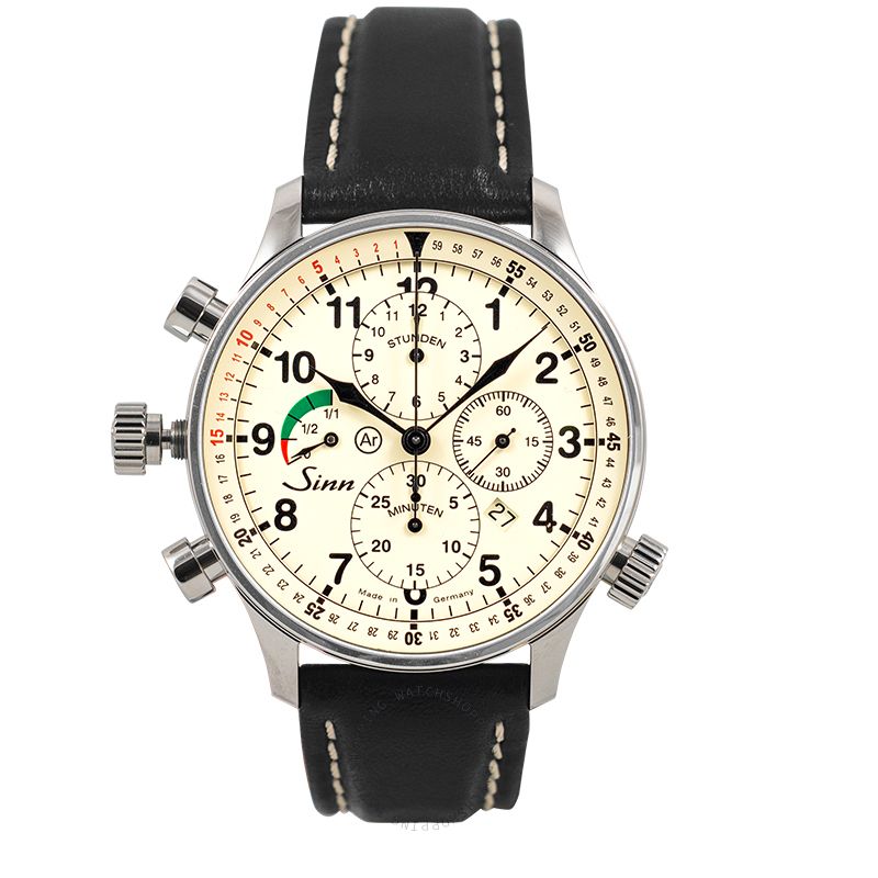 Sinn Instrument Chronographs 917.010-Leather-Cowhide-Blk-CSW
