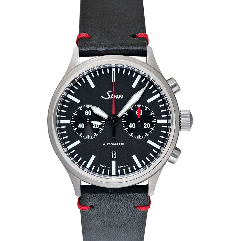 Sinn Instrument Chronographs 936.010-Leather-CIVS-Blk-DSR