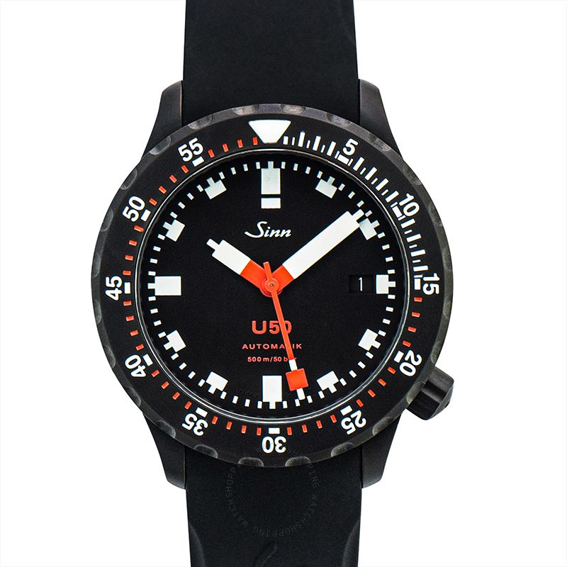 Sinn Diving Watches 1050.020-Silicone-LFC-Blk