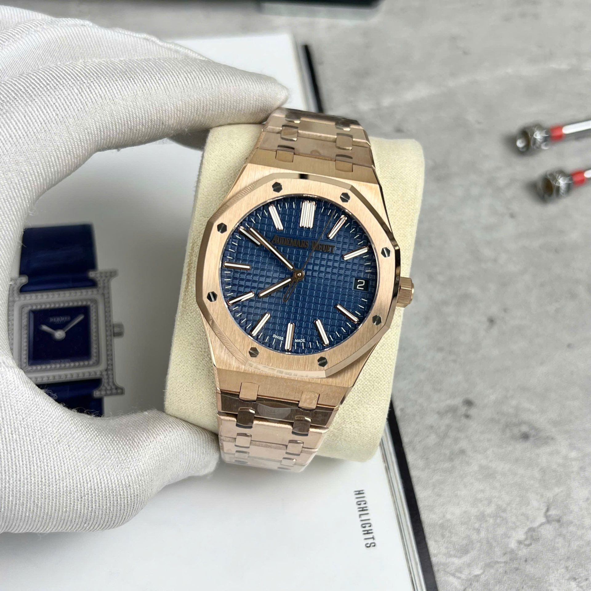 replica Audemars Piguet Royal Oak 26715ST Blue Dial Replica Watch ZF Factory 38mm WATCHES 1 