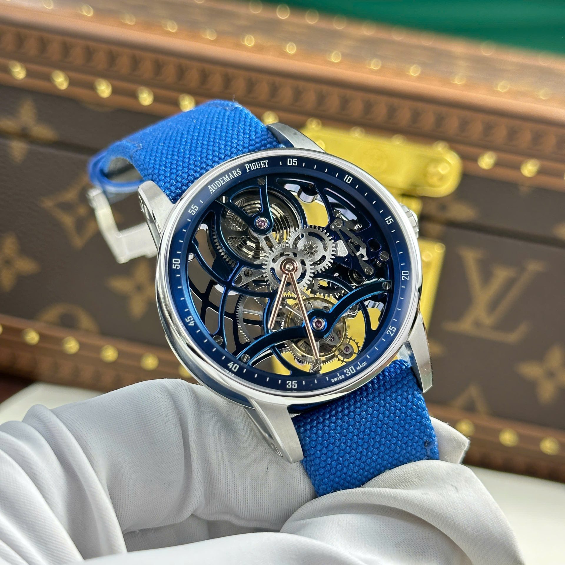 replica Audemars Piguet Fake Watch Royal Oak 15450ST Dial Blue APS Factory 37mm WATCHES 1 