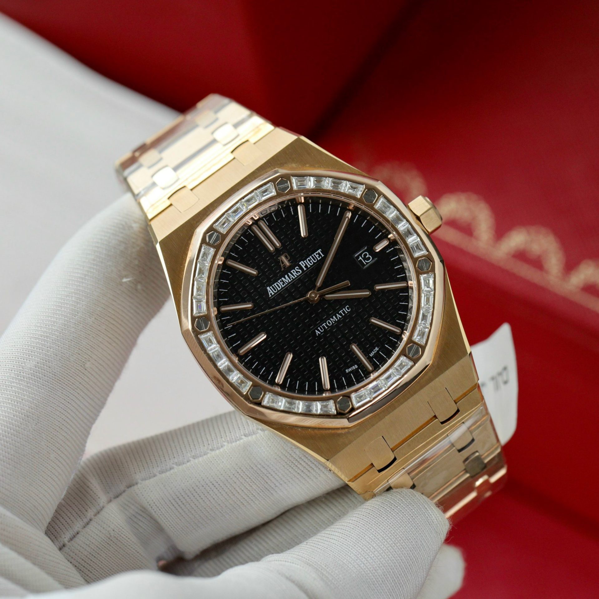 replica Audemars Piguet Replica Watch Royal Oak Tourbillon Rose Gold 26522OR Dial Blue 41mm WATCHES 1 