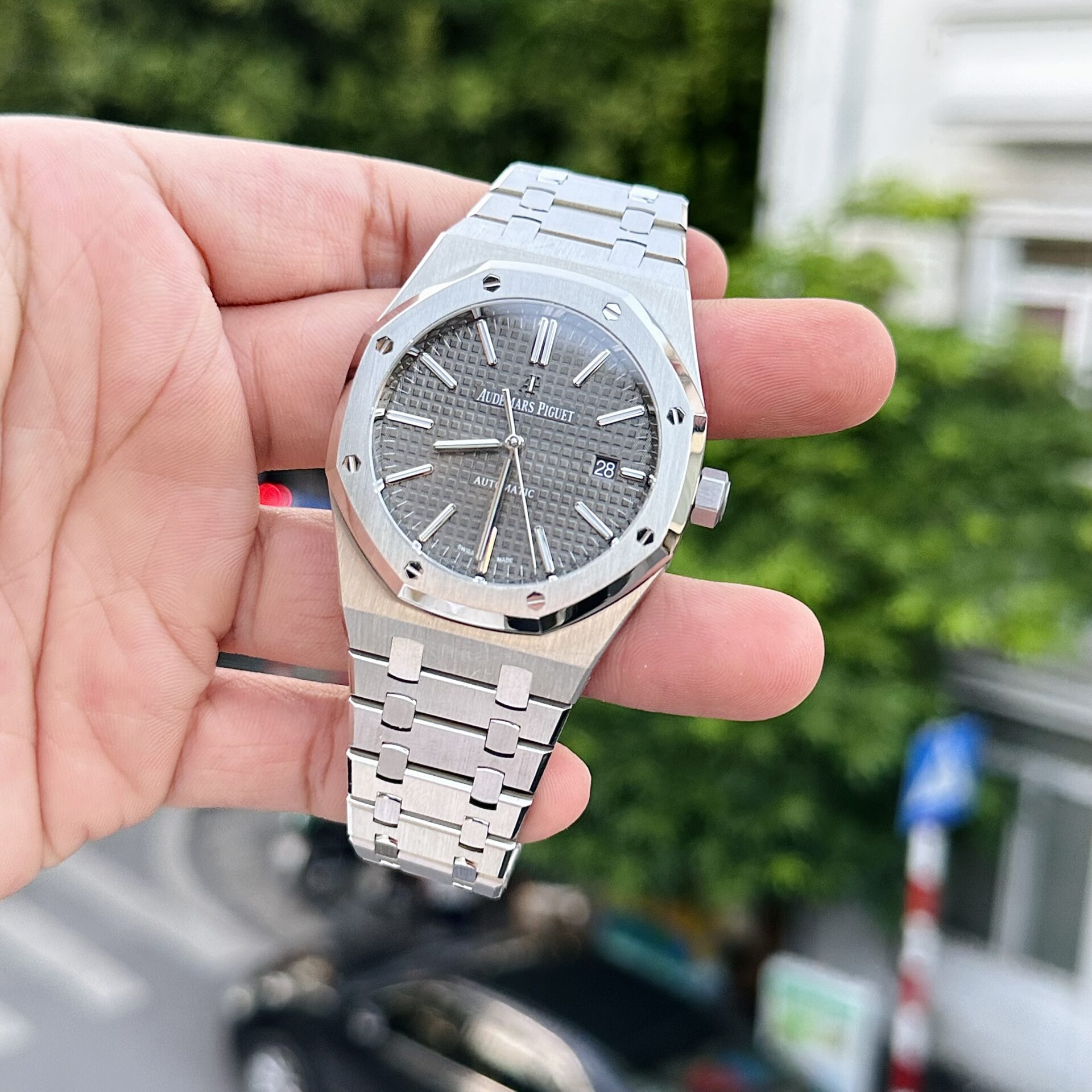 replica Audemars Piguet Replica Watch Royal Oak 15400OR Black Dial 41mm WATCHES 1 