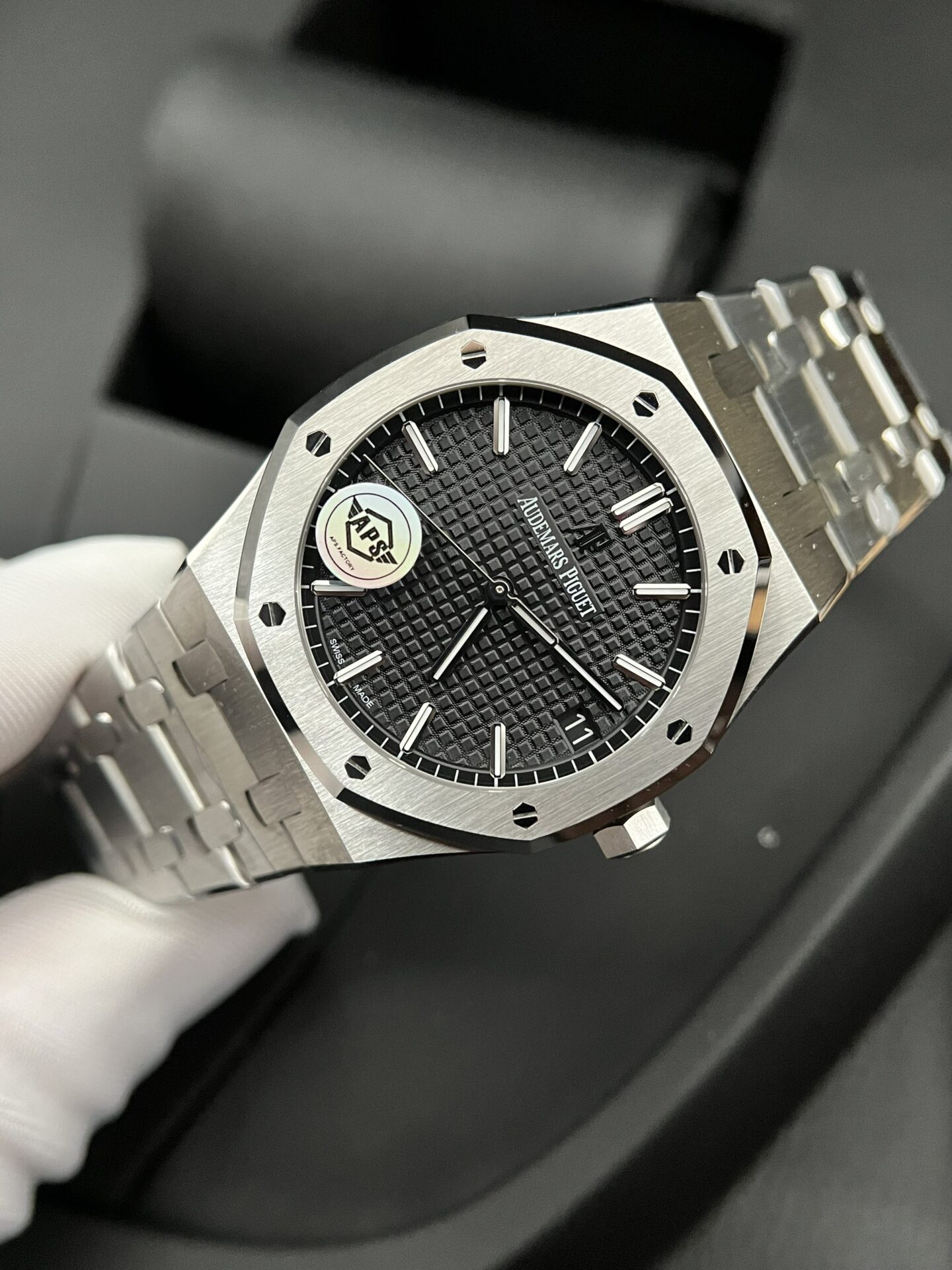 replica Audemars Piguet Clone Watch Royal Oak White Dial Metal Wire 34mm WATCHES 1 