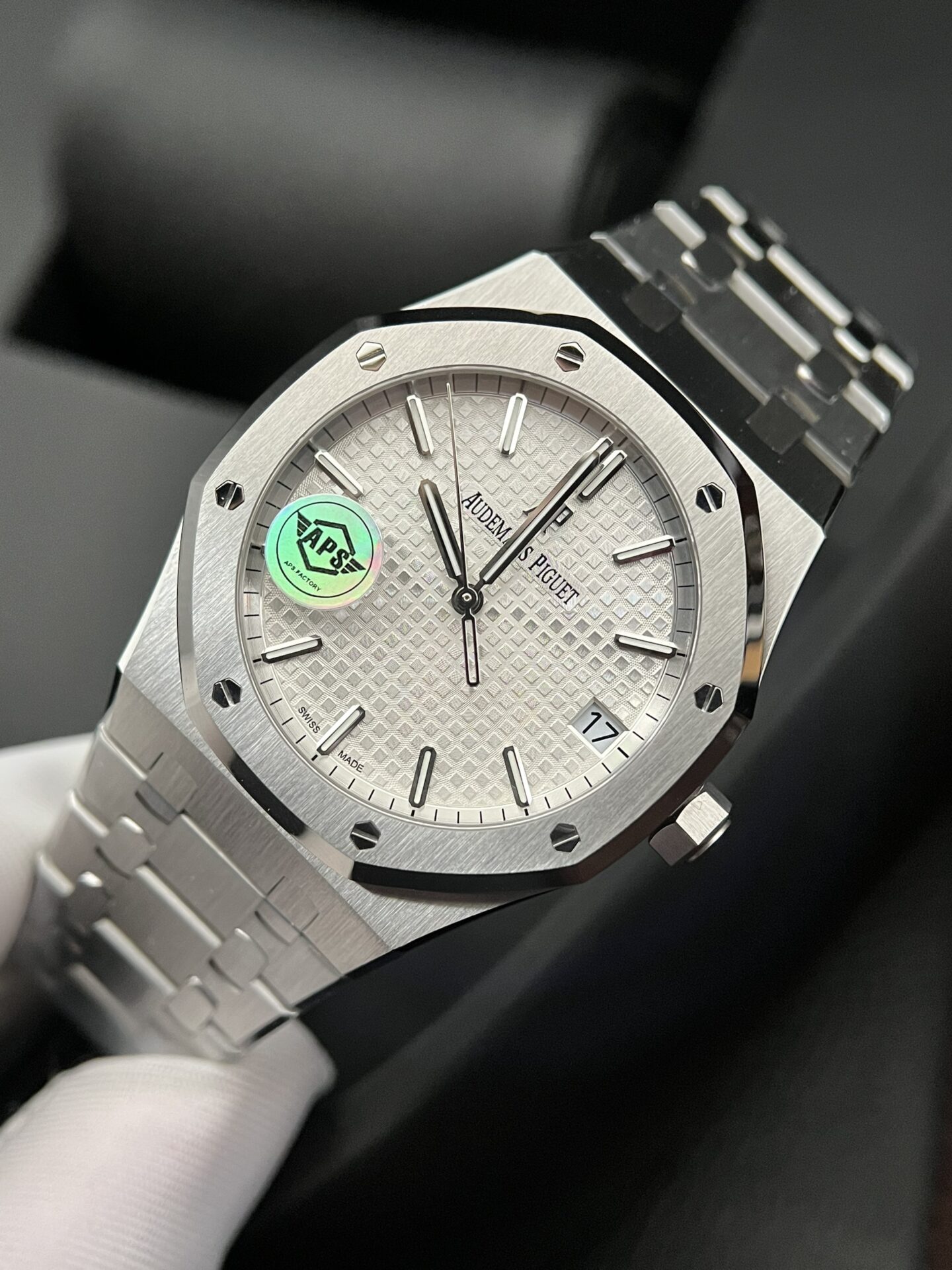 replica Audemars Piguet Replica Watch Royal Oak 15400ST Black Dial Rubber Strap 41mm WATCHES 1 