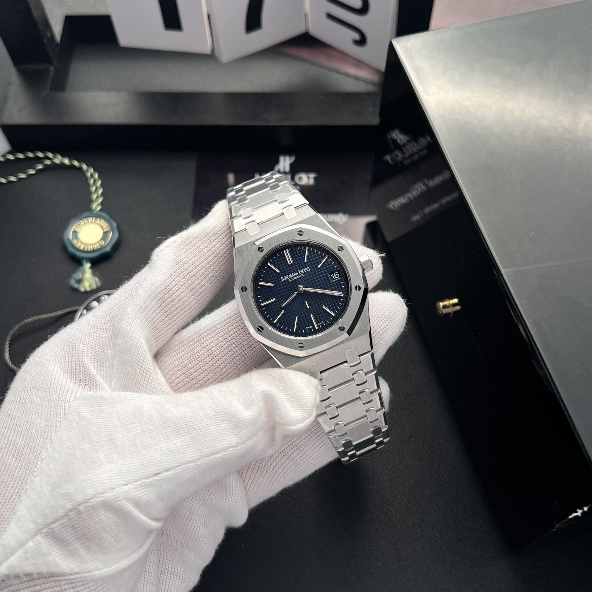 replica Audemars Piguet Replica Watches Royal Oak 15450ST Dial White APS Factory 37mm WATCHES 1 