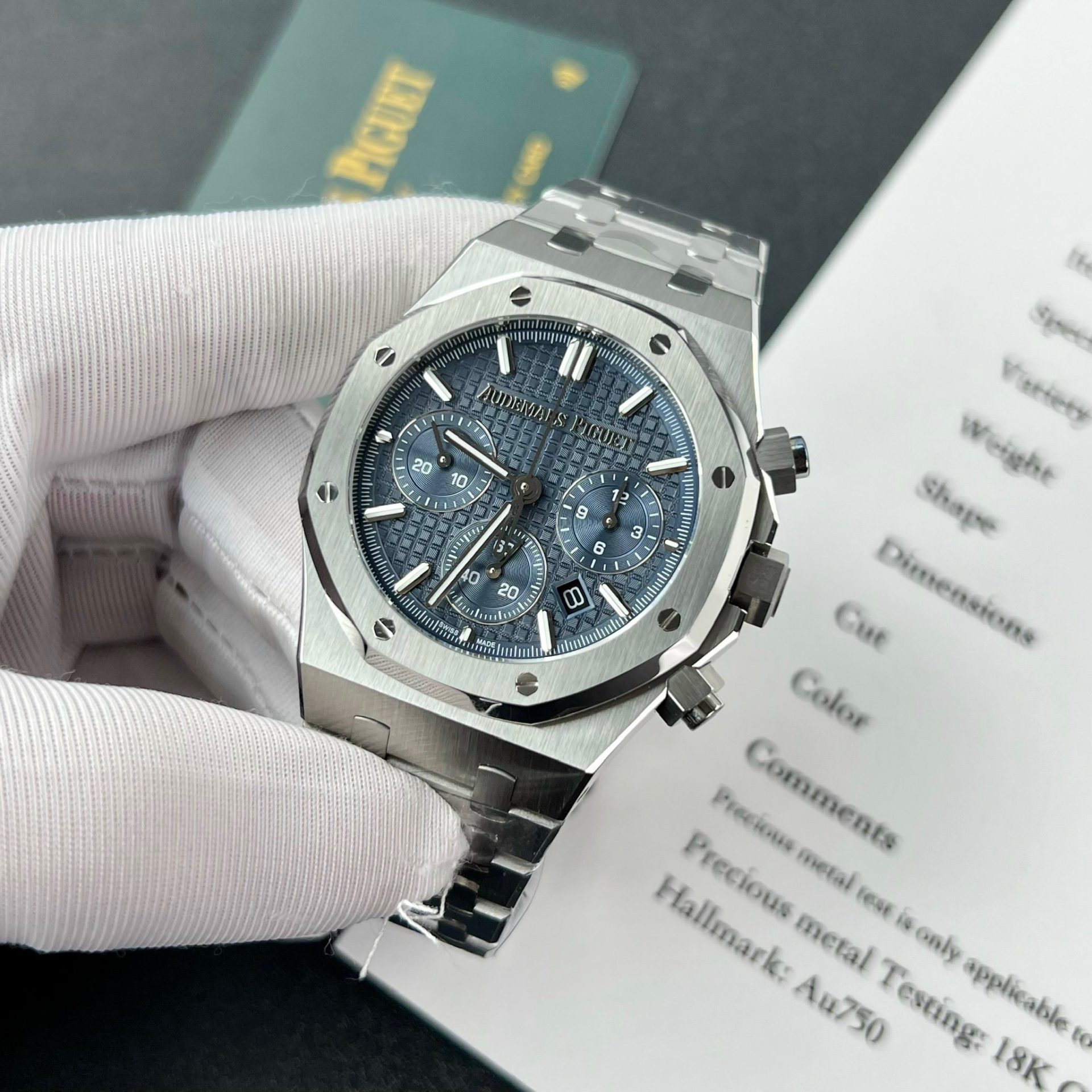 replica Audemars Piguet Replica Watch Royal Oak 15202OR Jumbo Gray Dial 39mm WATCHES 1 