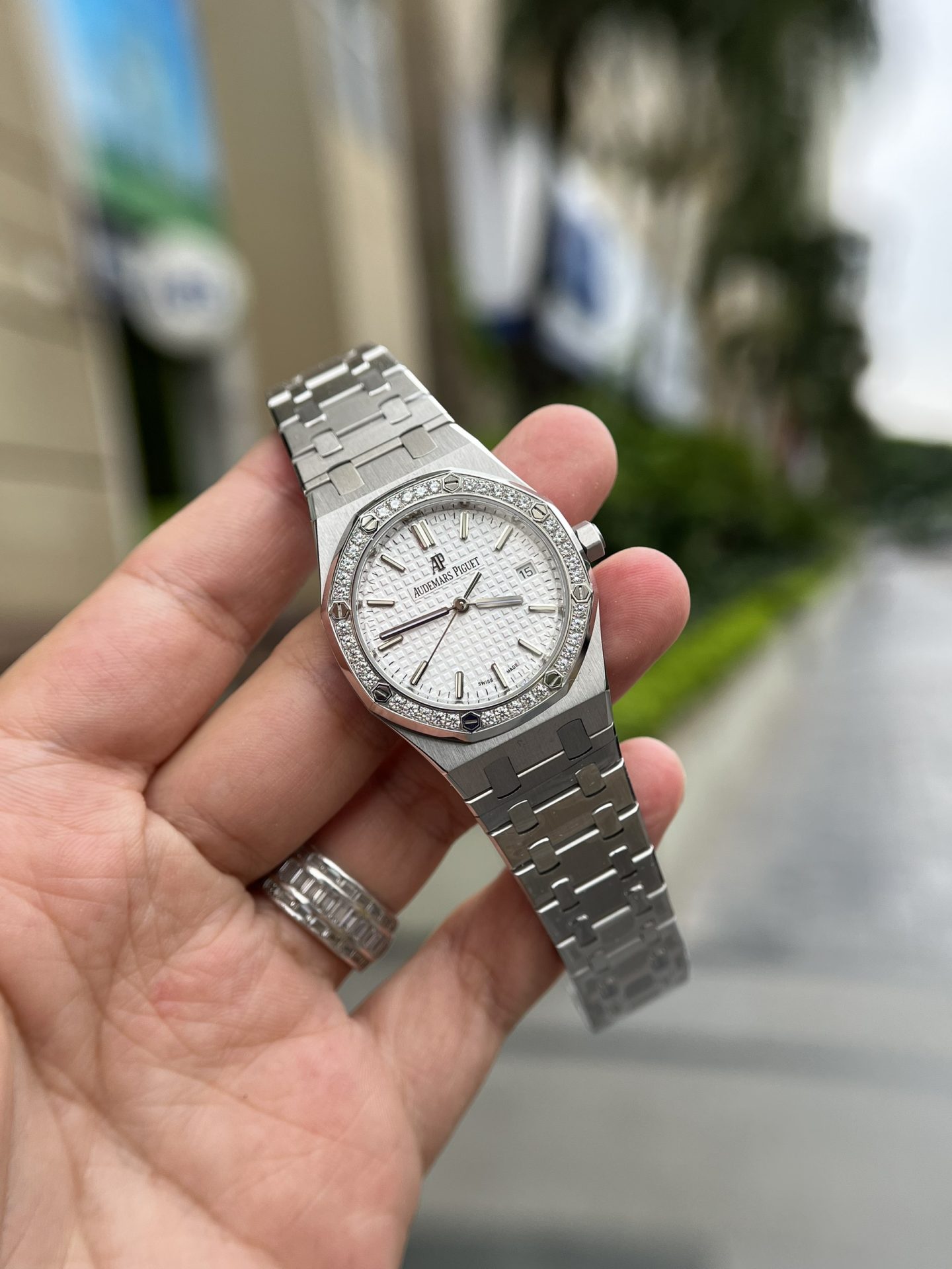 replica Audemars Piguet Replica Watches Royal Oak Jumbo Extra-Thin 15202ST Blue Dial 39mm WATCHES 1 