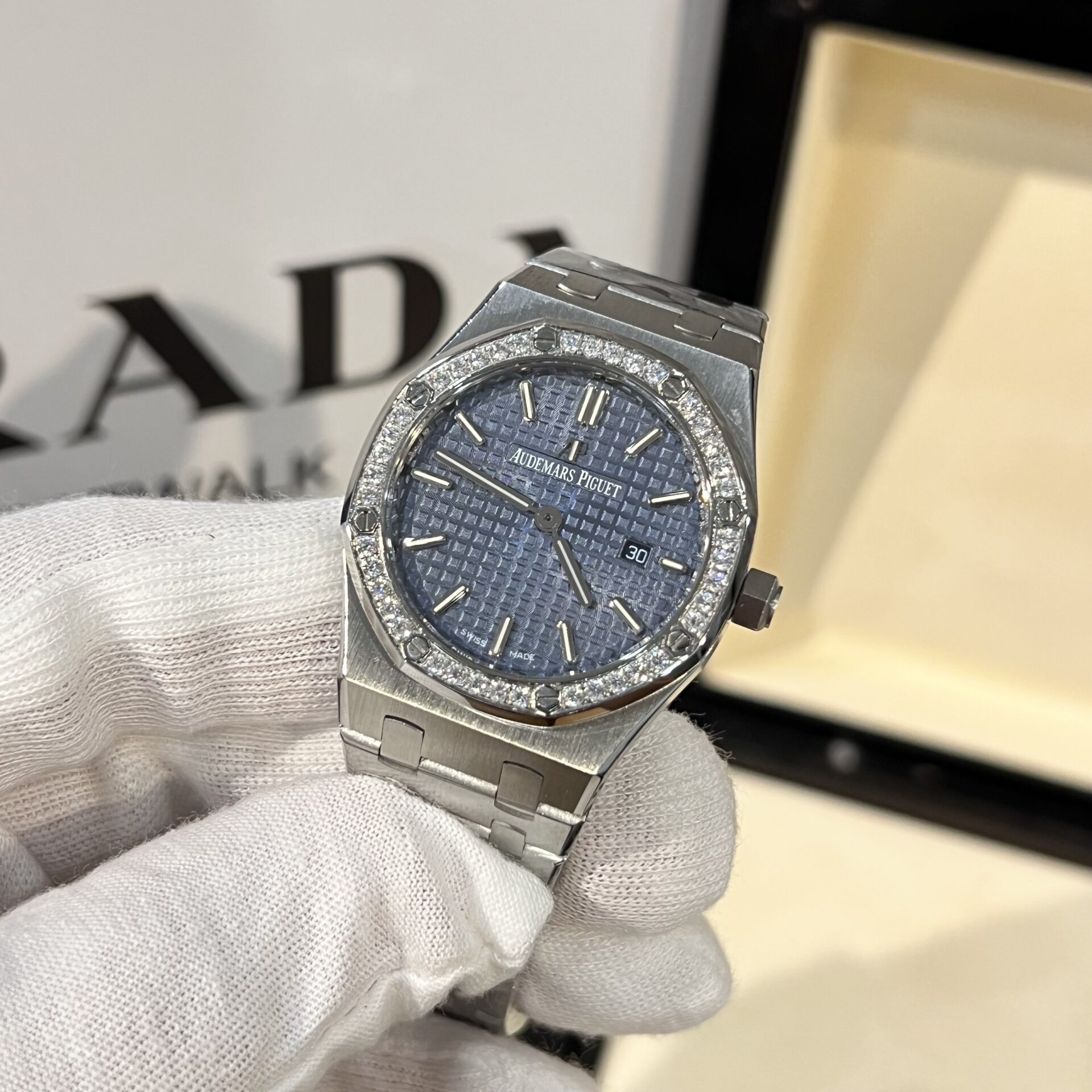 replica Audemars Piguet Replica Watch Royal Oak 15720ST Blue Dial IP Factory 41mm WATCHES 1 