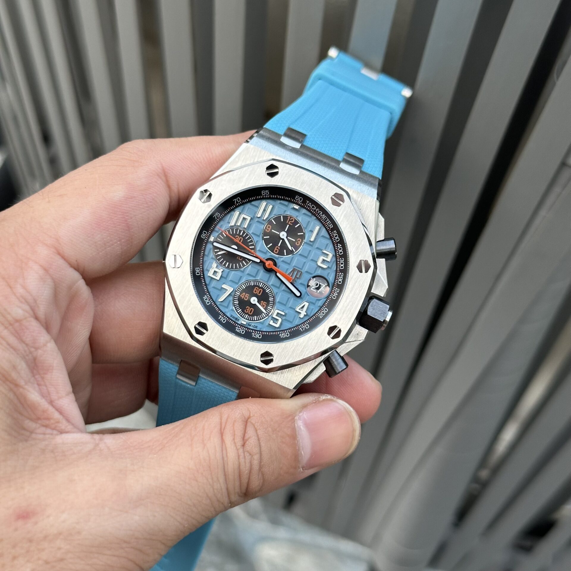 replica Audemars Piguet Replica Watch Royal Oak 15400 Carbon Dial Black 41mm WATCHES 1 