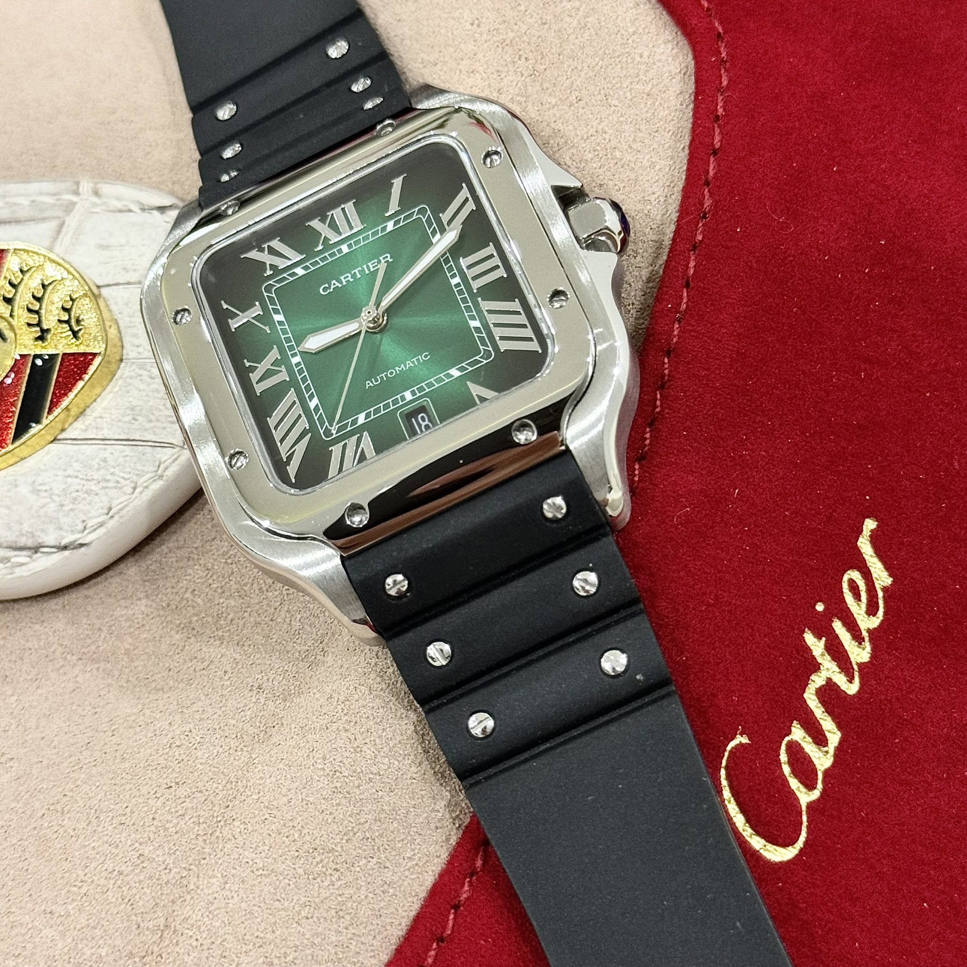 replica Cartier Ballon Bleu Replica 1:1 Watch White Dial Leather Strap 36mm WATCHES 1 
