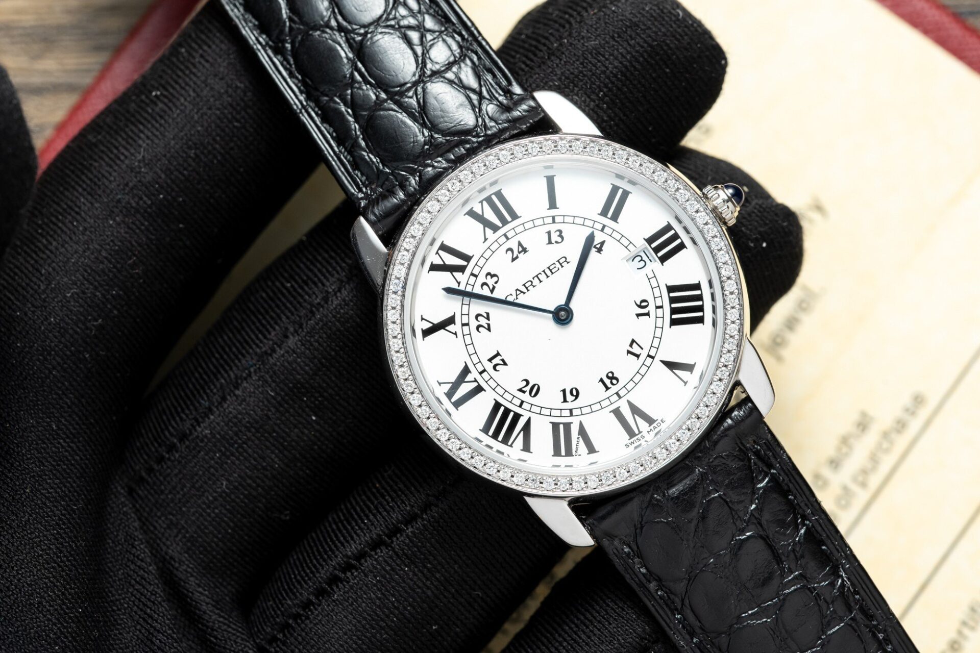 replica Cartier Fake Watch Tank Must W4TA0017 White Dial Leather Strap 33.7×25.5mm WATCHES 1 