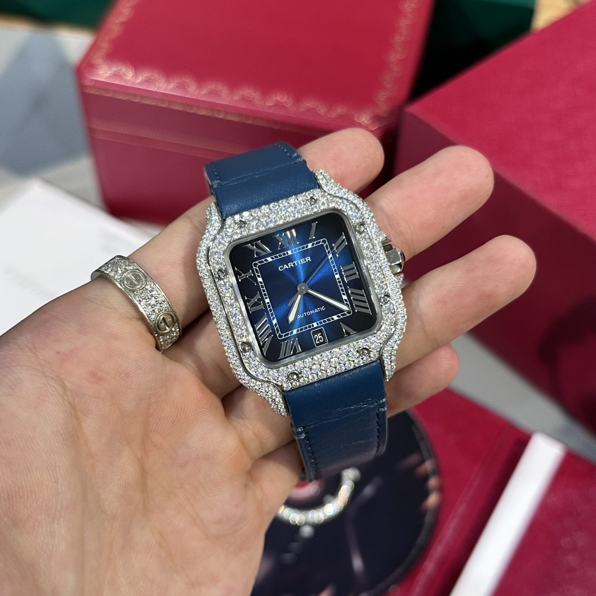 replica Cartier Replica Watch Santos Demi White Dial BV Factory 35.2mm WATCHES 1 