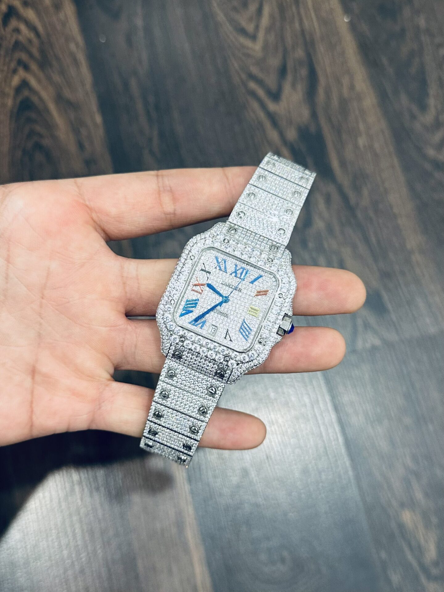replica Cartier Replica Watch Santos White Dial Rubber Strap BV Factory 39.8mm WATCHES 1 