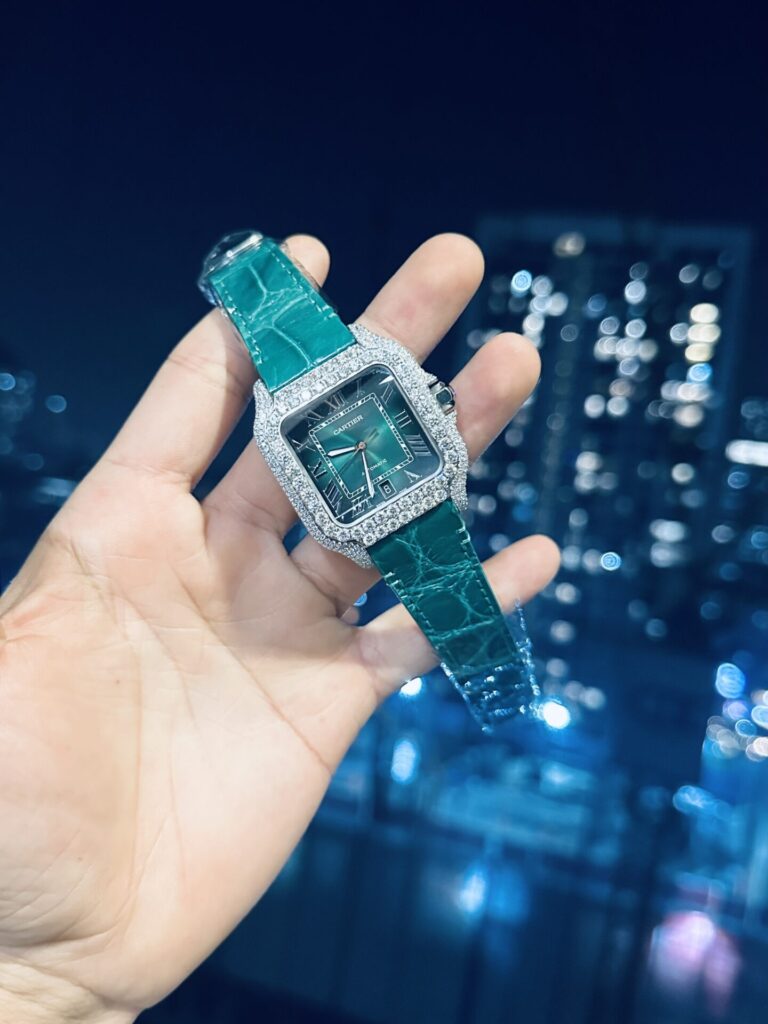replica Cartier Replica Watch Santos WSSA0039 Black Rubber Strap BV Factory 39.8mm WATCHES 1 