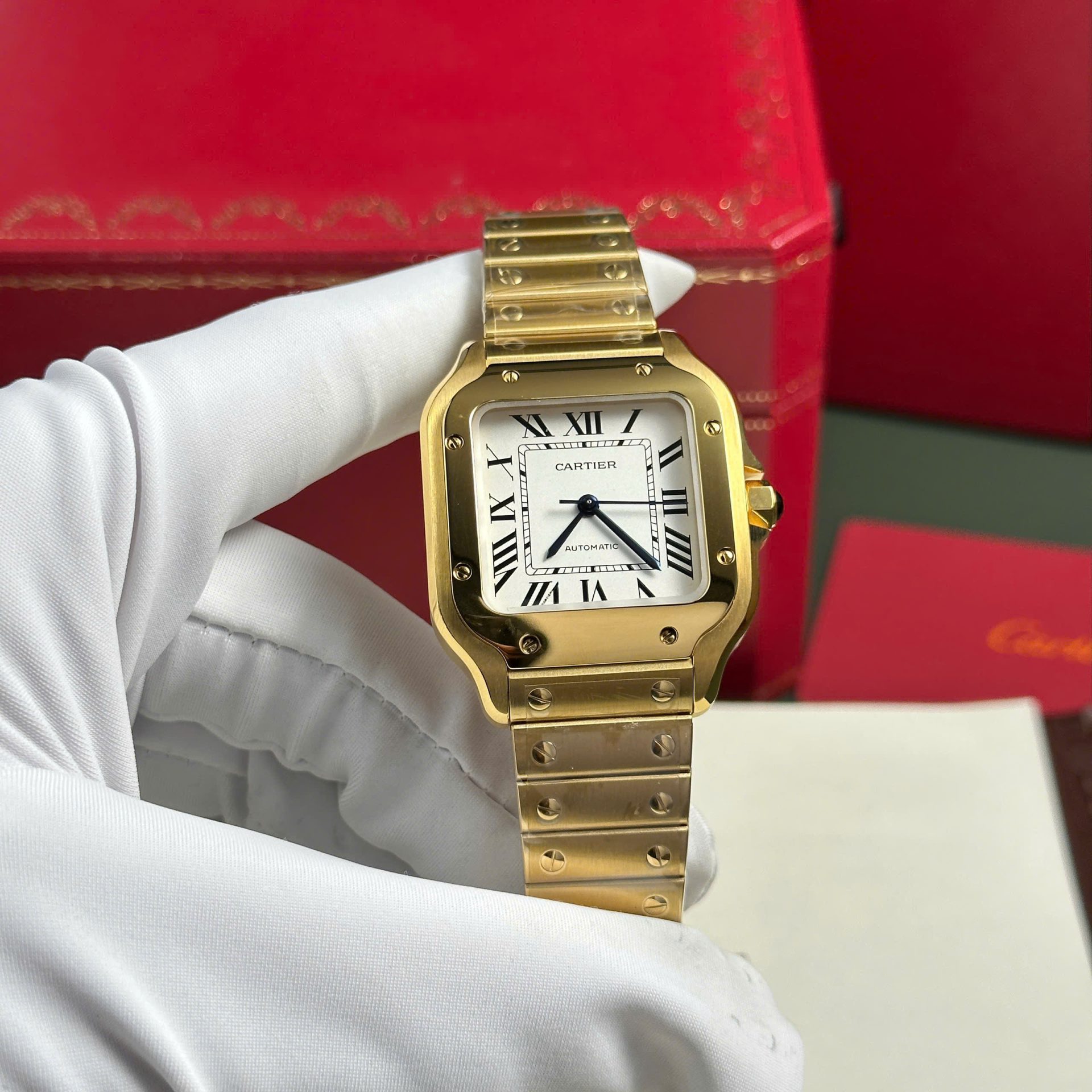 replica Cartier Santos WSSA0029 Replica 1:1 Watch BV Factory 35mm WATCHES 1 