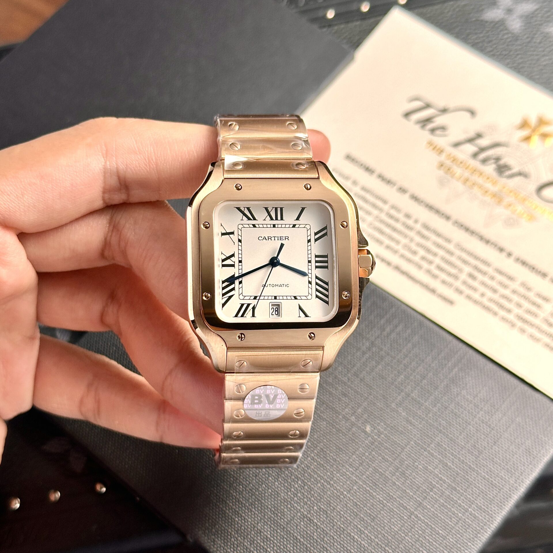 replica Cartier Ballon Bleu Women’s Replica 11 Watch White Dial Black Leather Strap 28mm WATCHES 1 