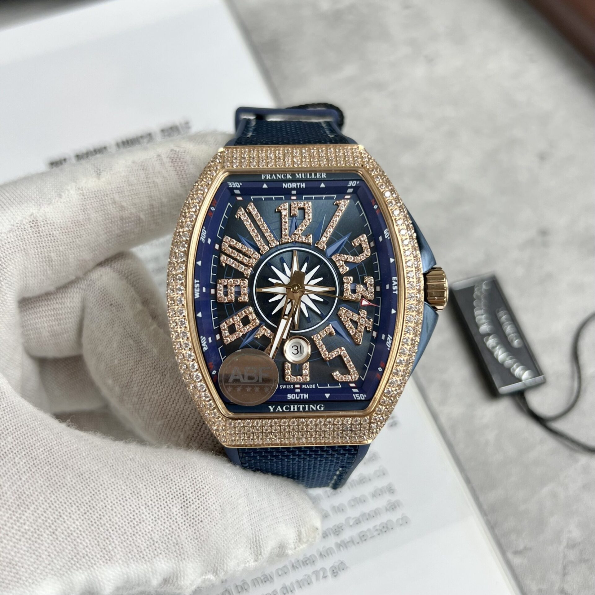 replica Franck Muller V45 Rose Gold Replica Watch Black Dial AB Factory 45mm WATCHES 1 