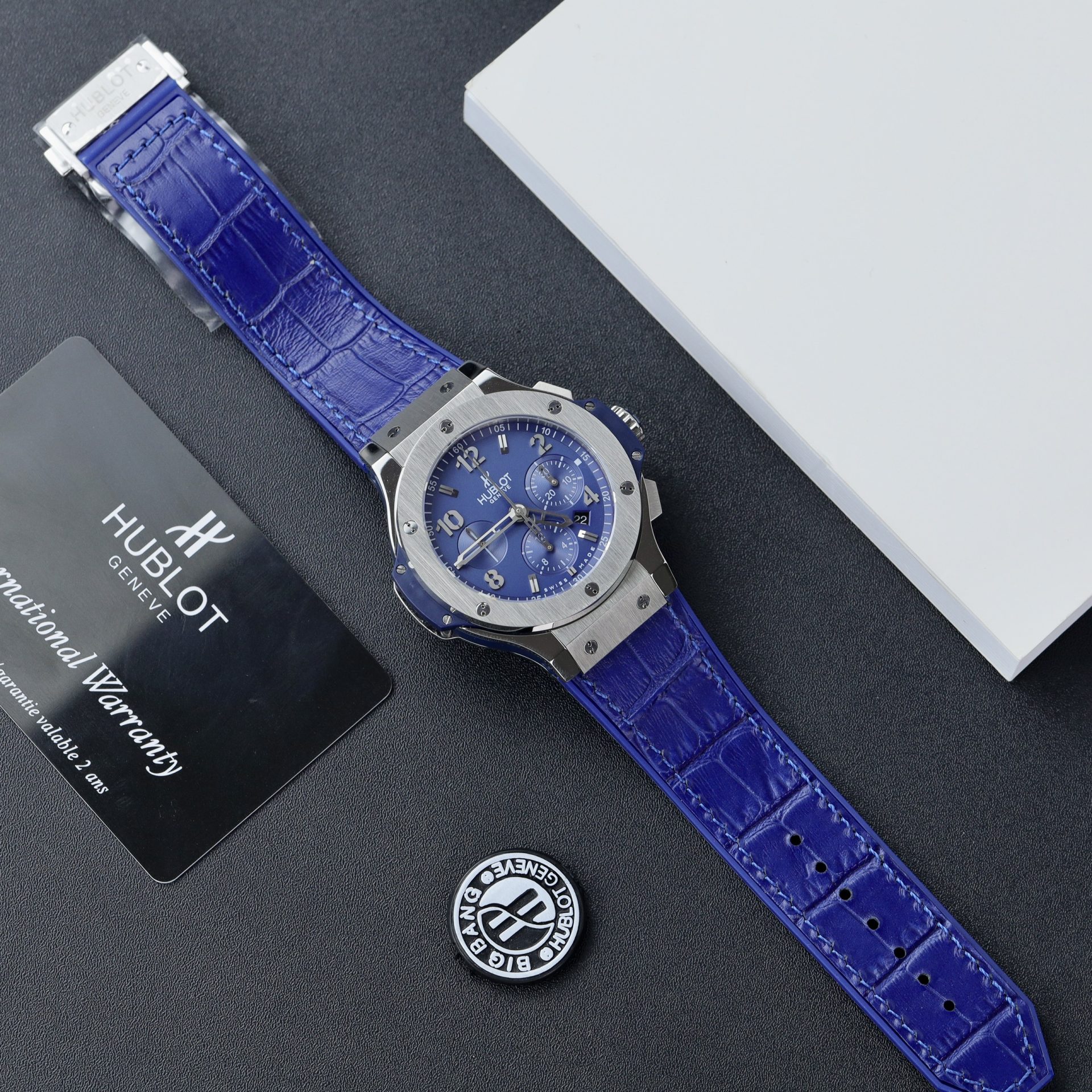 replica Hublot Replica Watches Spirit Of Big Bang King Gold Bezel Ceramic Blue 42mm WATCHES 1 