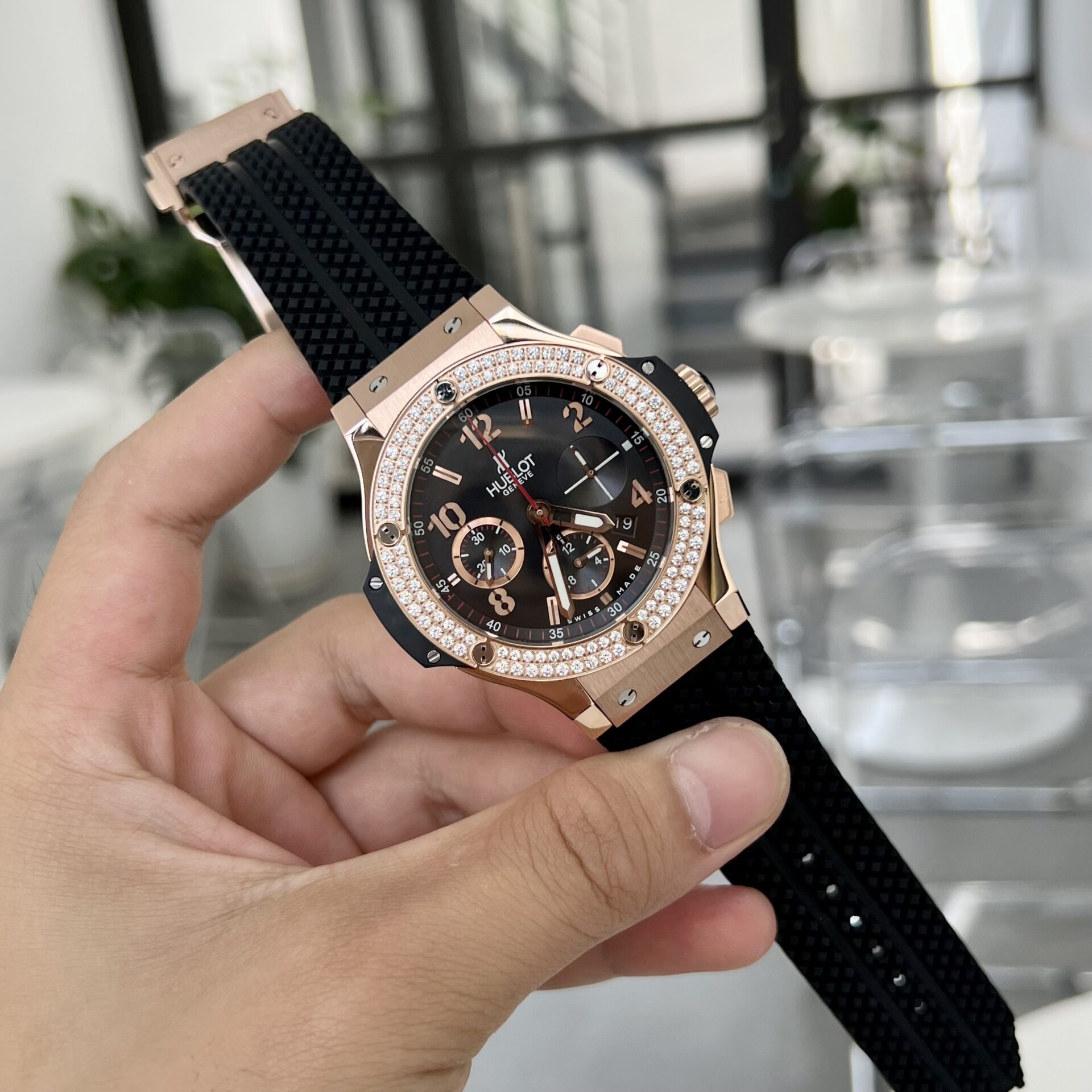 replica Hublot Replica Watch Big Bang Sang Bleu II Titanium Blue Dial BBF 45mm WATCHES 1 