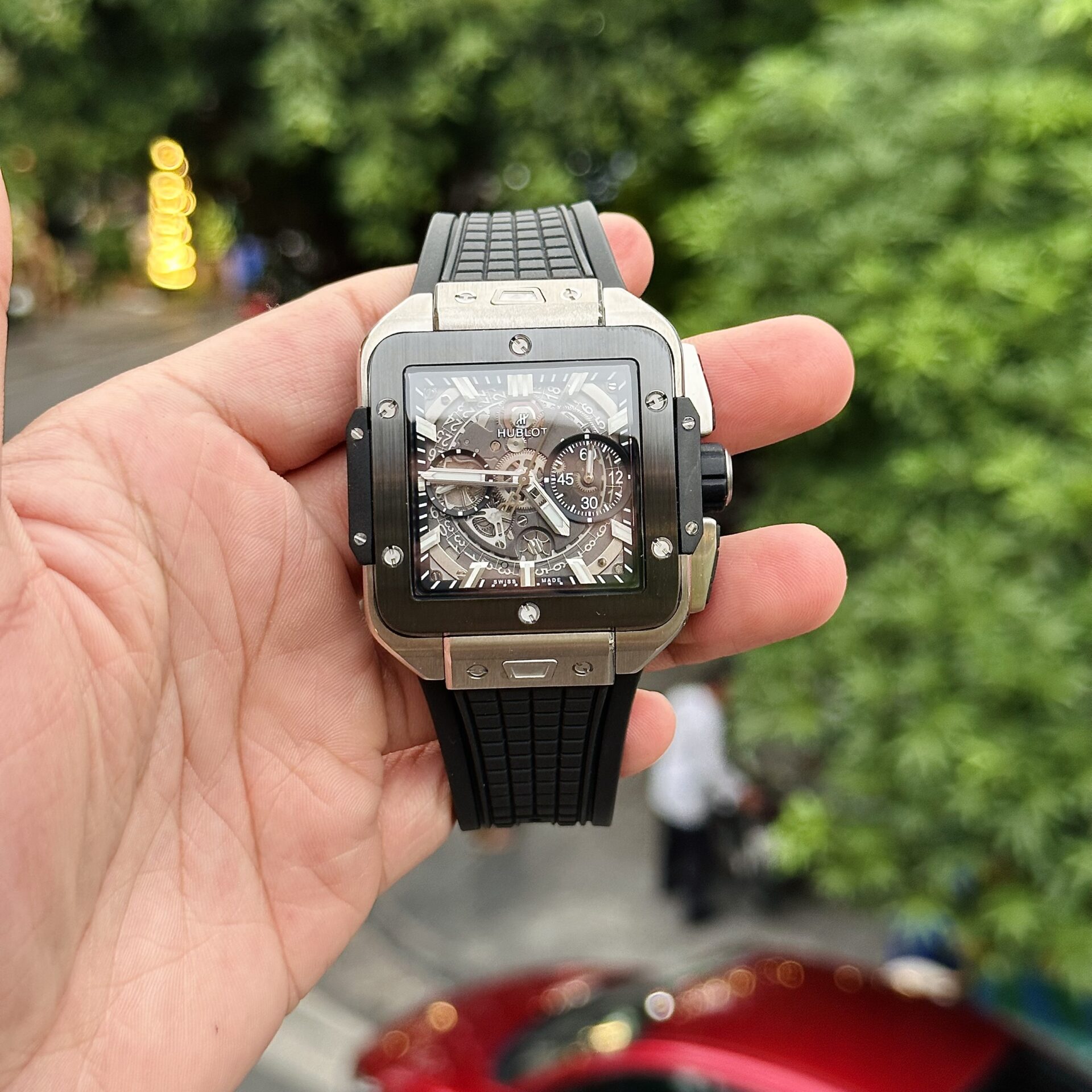 replica Hublot Replica Watch Spirit Of Big Bang King Gold Dial Blue 42mm WATCHES 1 