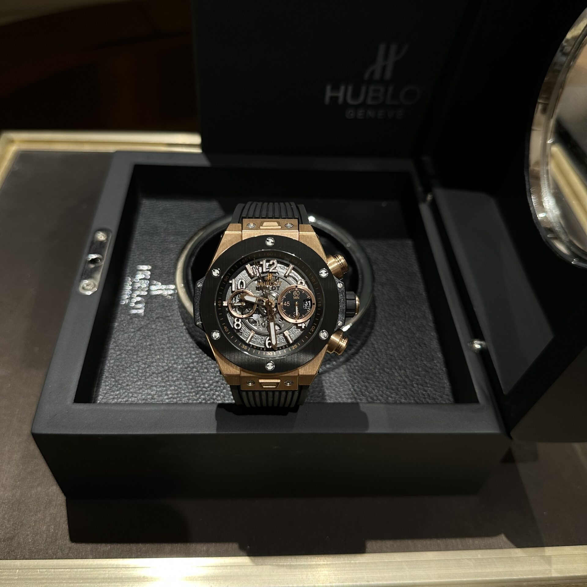 replica Hublot Best Replica Watch Big Bang Sang Bleu II Gray Ceramic BBF 45mm WATCHES 1 
