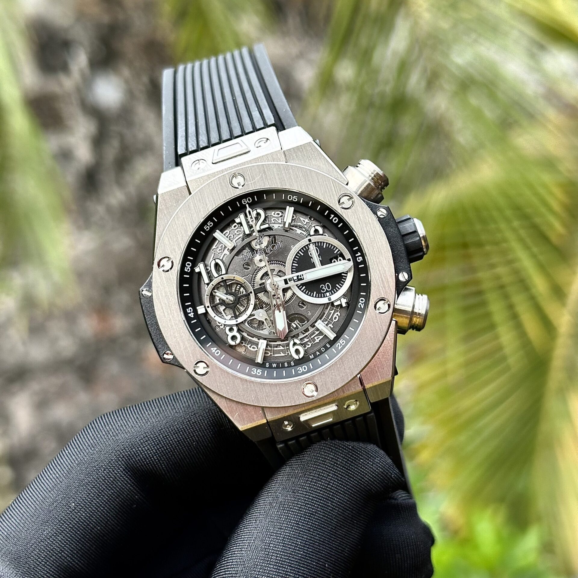 replica Hublot Best Replica Watch Big Bang Unico White Ceramic Rubber Strap BBF Factory 42mm WATCHES 1 