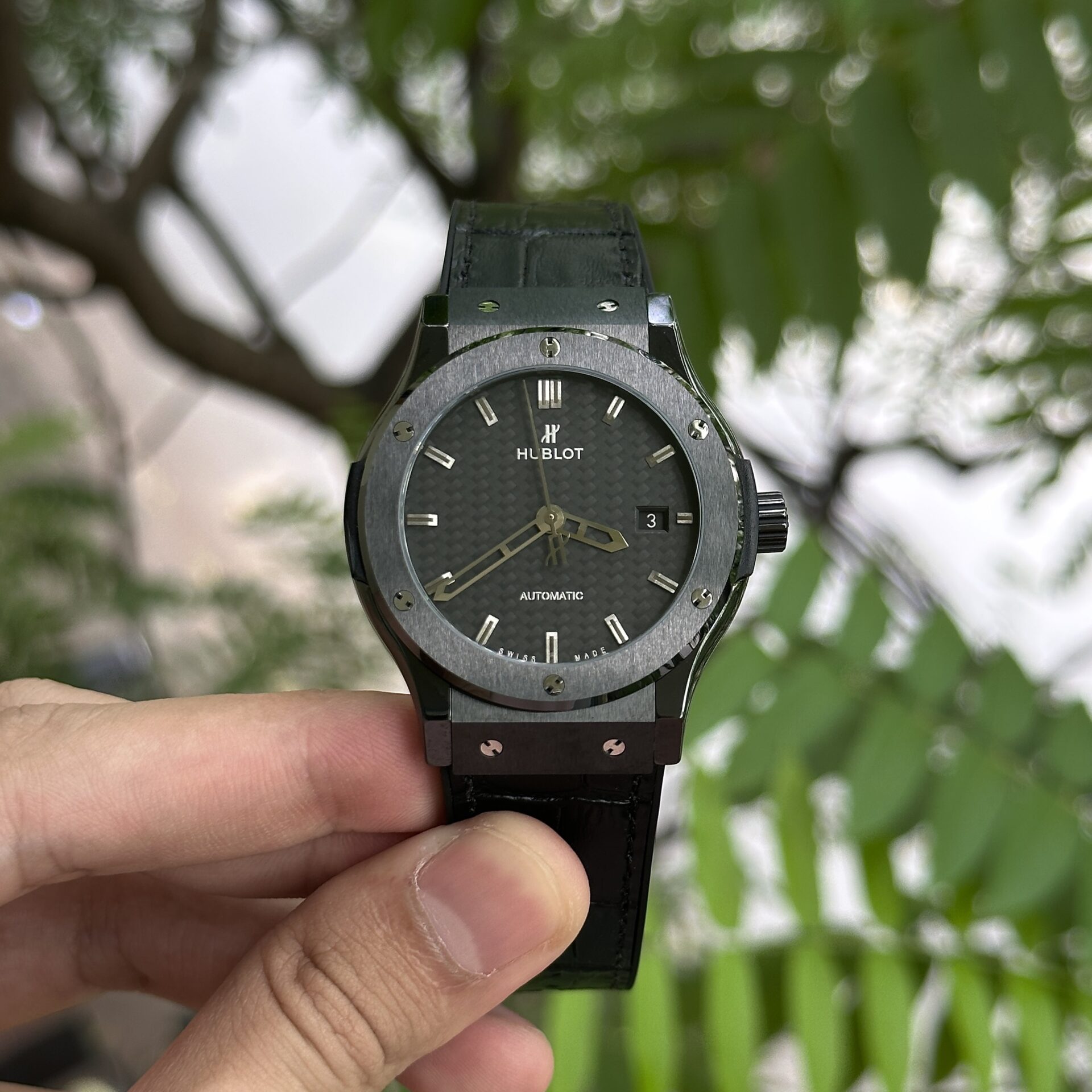 replica Hublot Best Replica Watch Square Bang King Gold Custom Moissanite Diamonds BBF 42mm WATCHES 1 