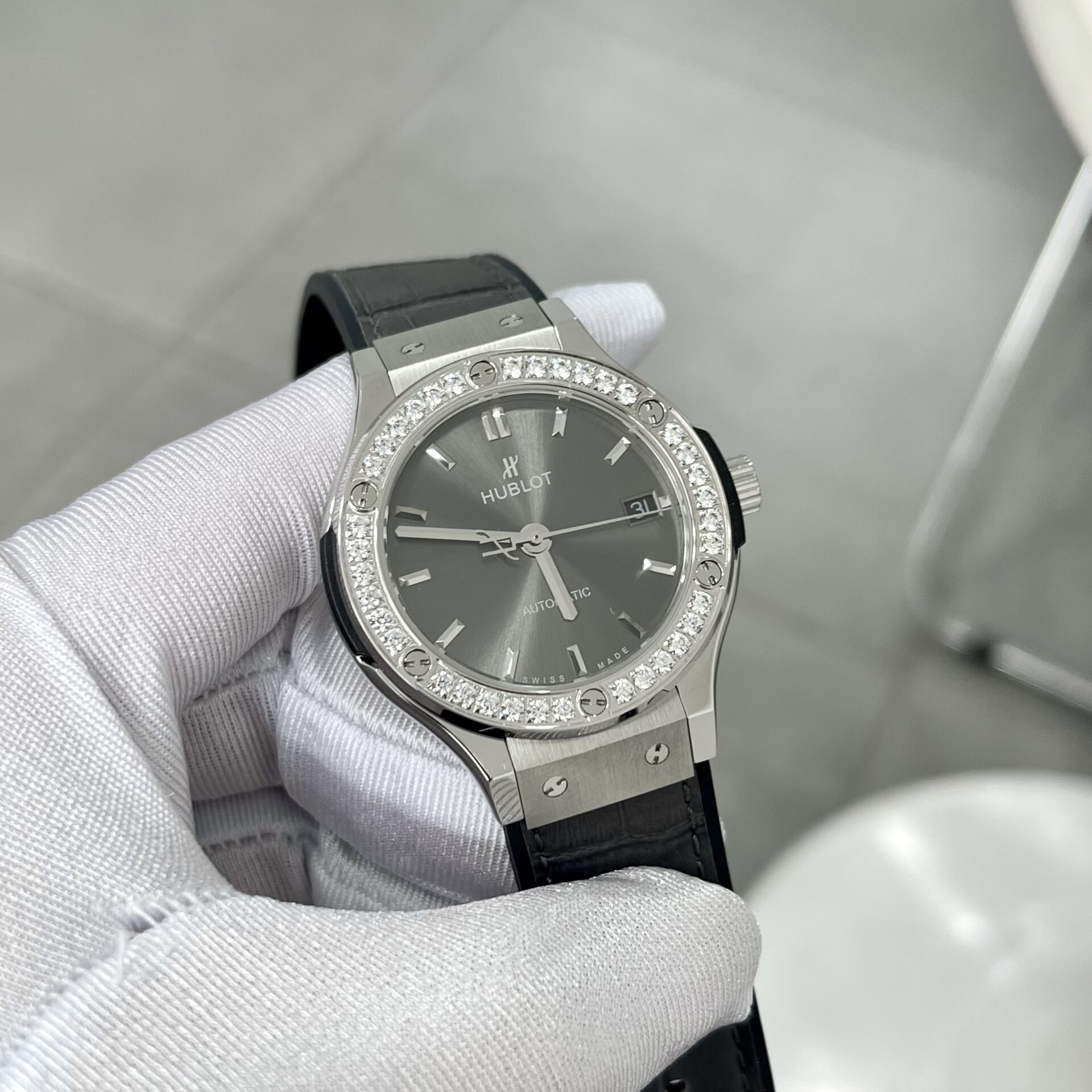 replica Hublot Best Replica Watch Big Bang Sang Bleu II Gray Ceramic BBF 45mm WATCHES 1 
