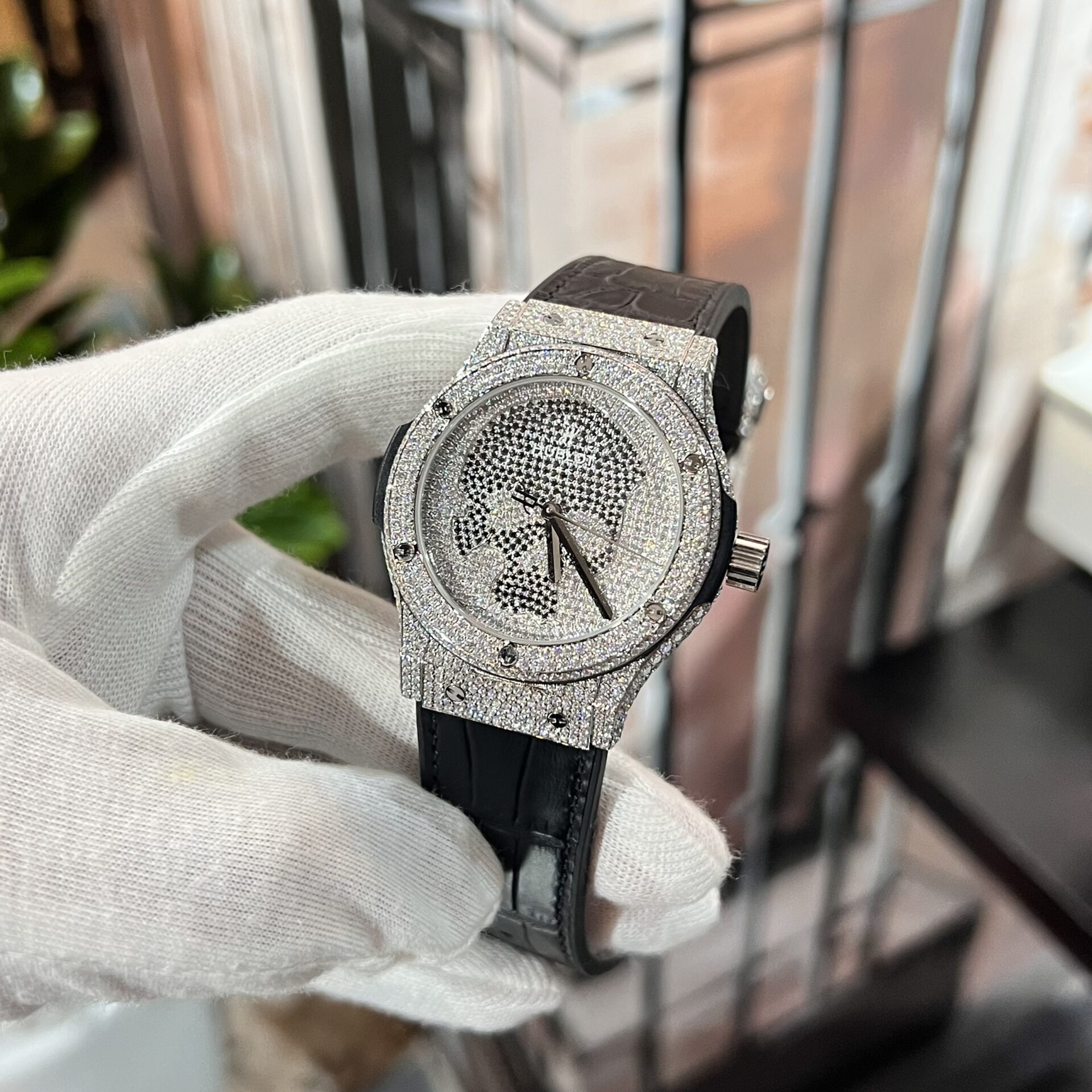 replica Hublot Best Replica Watches Classic Fusion Ceramic Demi Gold Dial Carbon 42mm WATCHES 1 